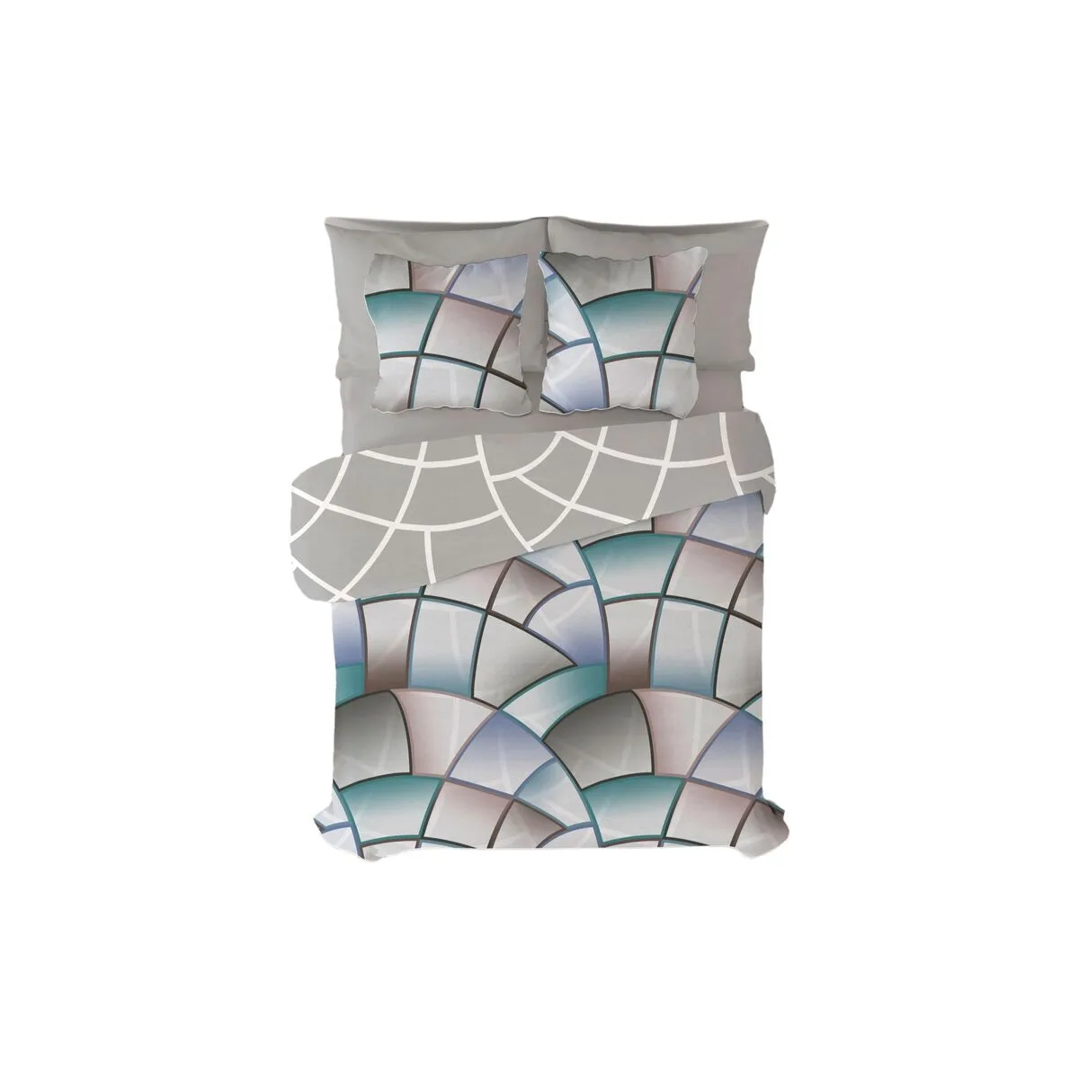 FUNDA NÓRDICA PIERRE CARDIN LUCAS GRIS 144 HILOS 240 X 230 CM