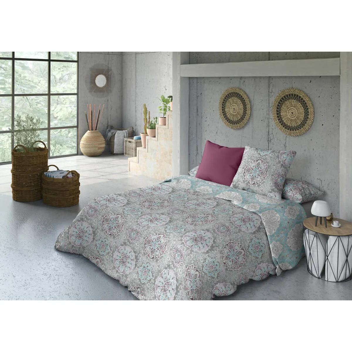 FUNDA NÓRDICA PIERRE CARDIN VOLTA AZUL 144 HILOS 150 X 230 CM