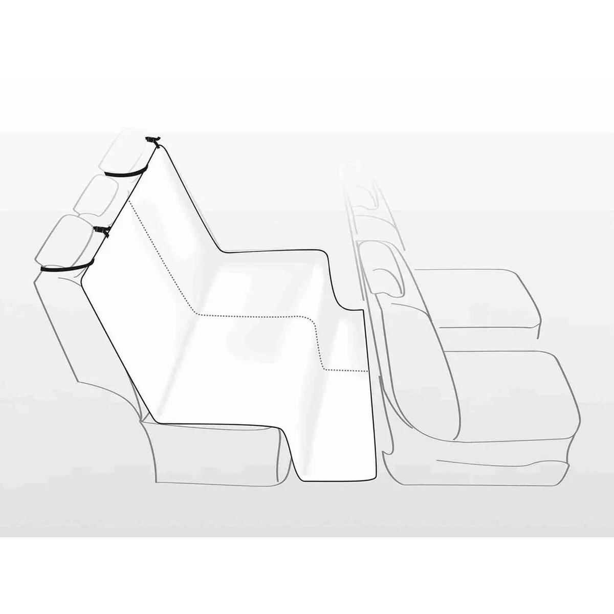 FUNDA PROTECTORA DE ASIENTO INDIVIDUAL DE COCHE PARA MASCOTAS TRIXIE