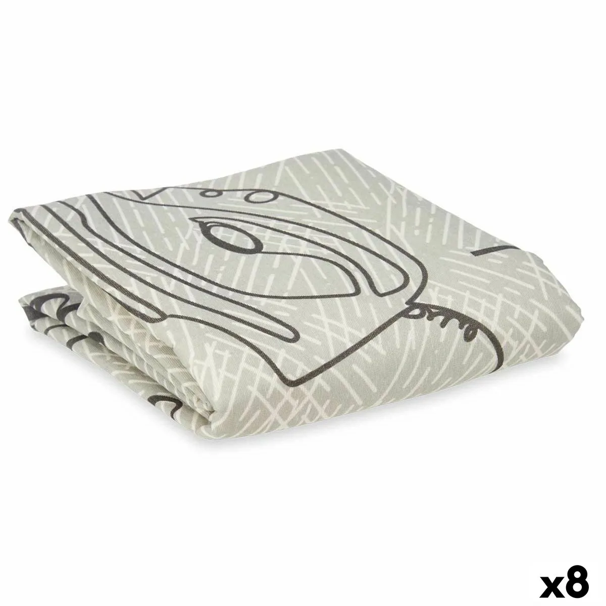 FUNDA PARA TABLA DE PLANCHAR GRIS 140 X 50 CM PLANCHA (8 UNIDADES)
