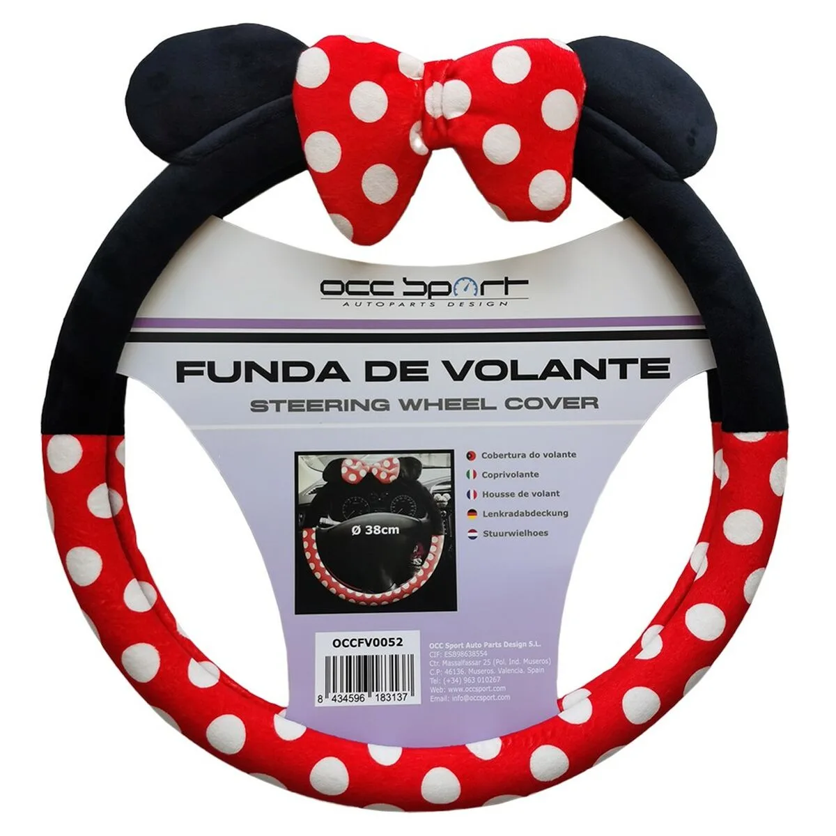 FUNDA PARA VOLANTE OCC MOTORSPORT OCCFV0052 38 CM