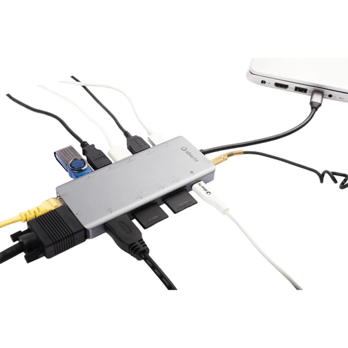 HUB USB SILVER HT LOGAN 13 EN 1