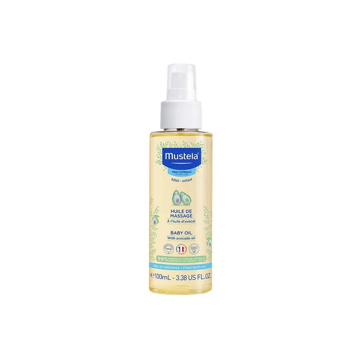 ACEITE CORPORAL PARA BEBÉ MUSTELA NIÑO 100 ML