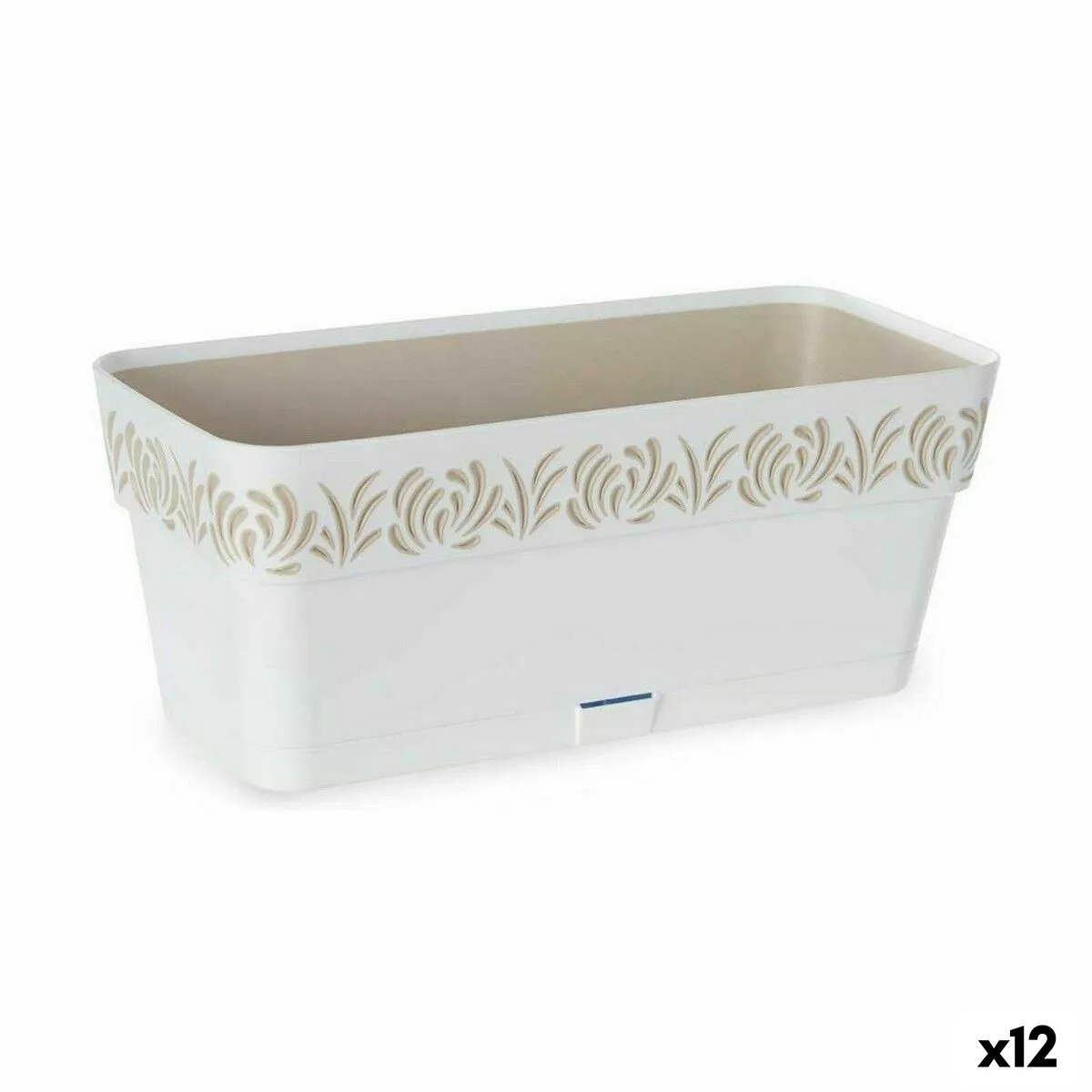 JARDINERA STEFANPLAST GAIA BLANCO PLÁSTICO 13,3 X 12,3 X 29,3 CM (12 UNIDADES)