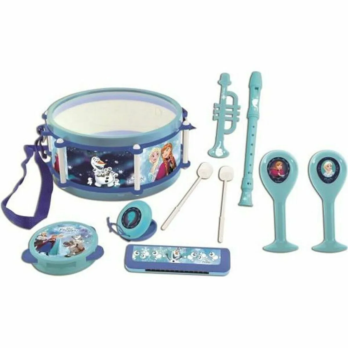 SET DE INSTRUMENTOS MUSICALES DE JUGUETE LEXIBOOK FROZEN PLÁSTICO 7 PIEZAS