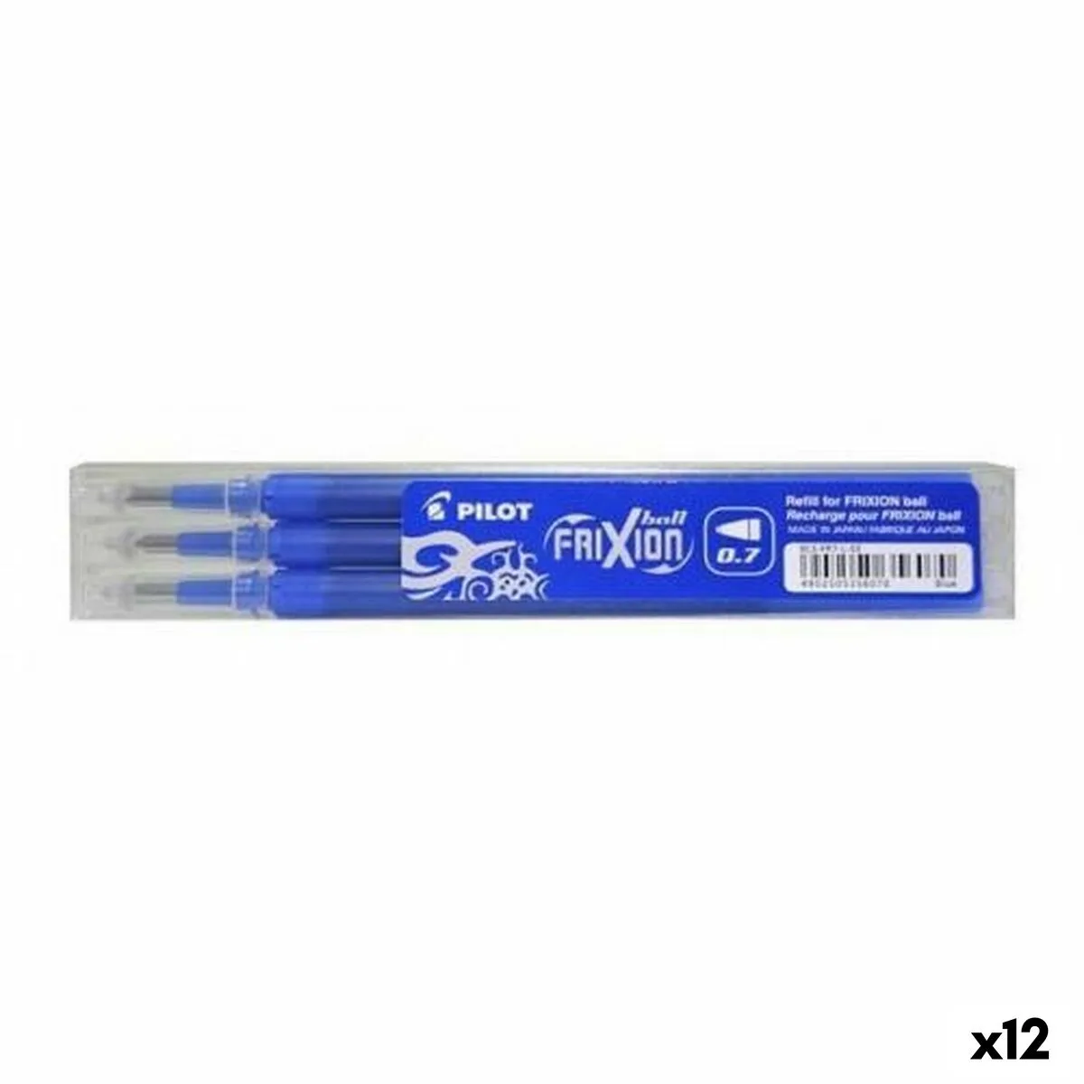SET DE RECAMBIOS PILOT FRIXION 0,7 BOLÍGRAFO 3 PIEZAS AZUL (12 UNIDADES)