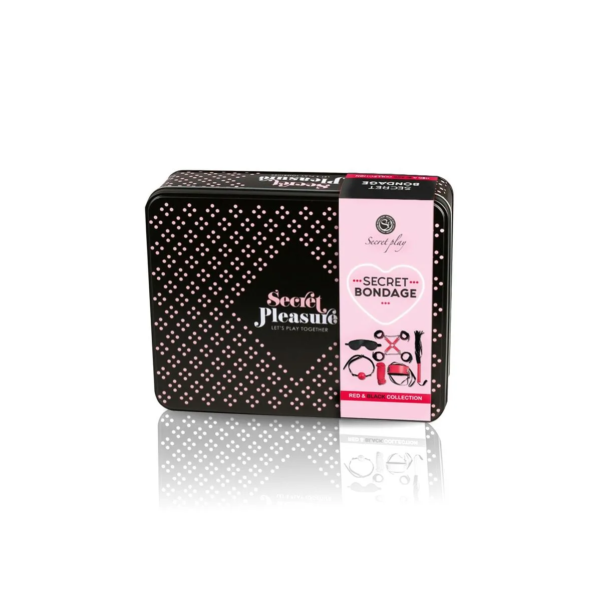 JUEGO ERÓTICO SECRET PLAY NEGRO ROJO