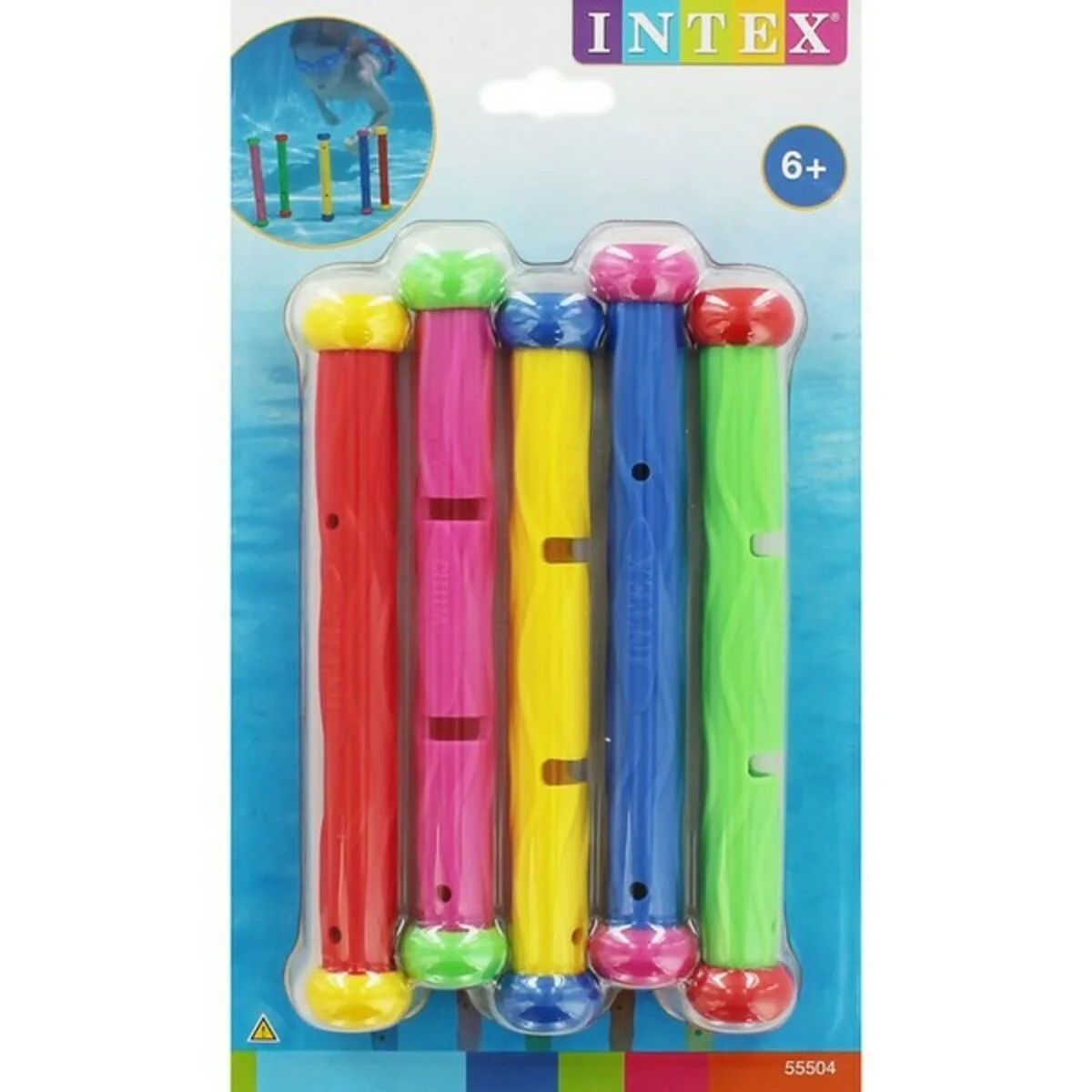JUGUETE SUMERGIBLE PARA BUCEAR STICK INTEX 55504 5 PIEZAS