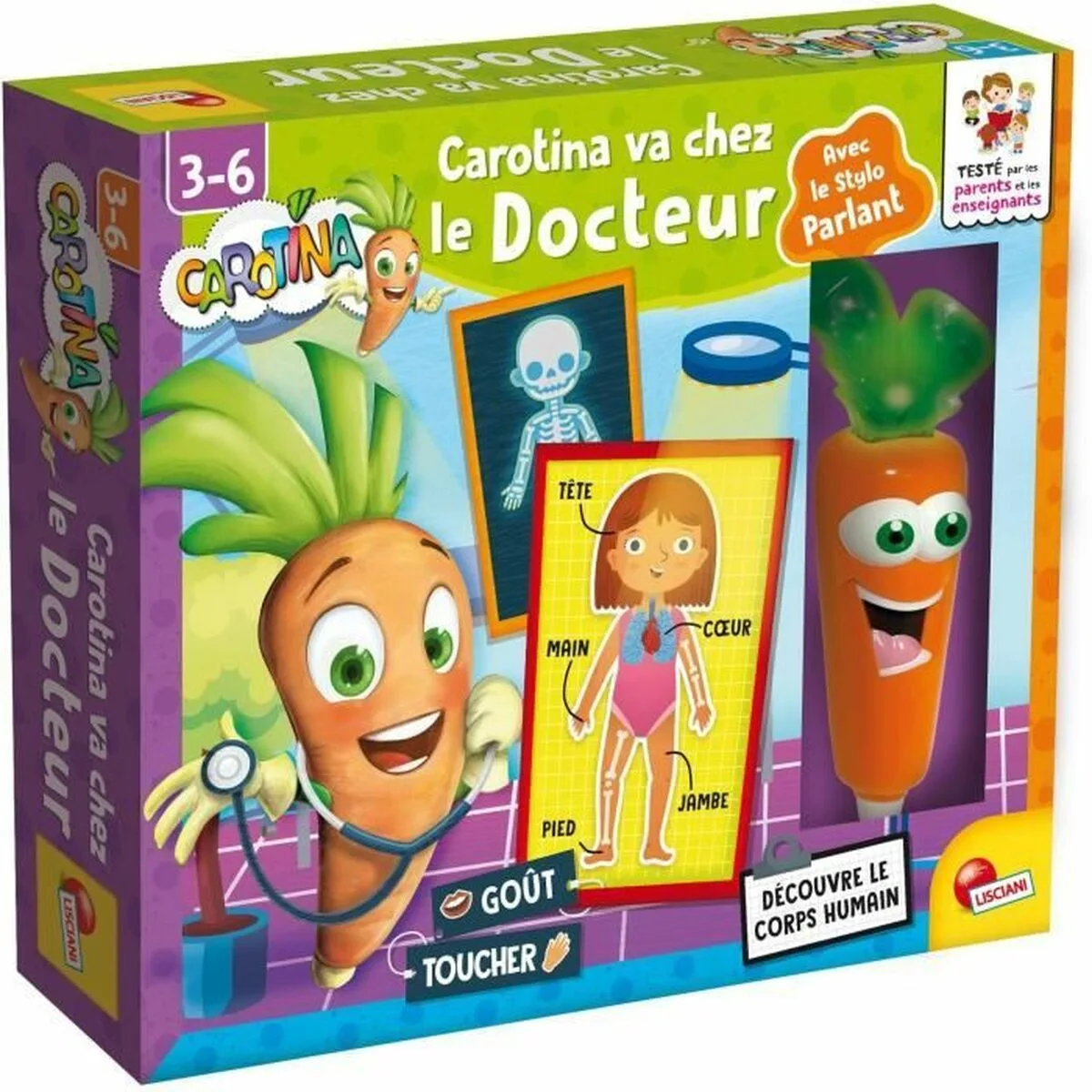 JUEGO EDUCATIVO LISCIANI GIOCHI CAROTINA VA CHEZ LE DOCTEUR