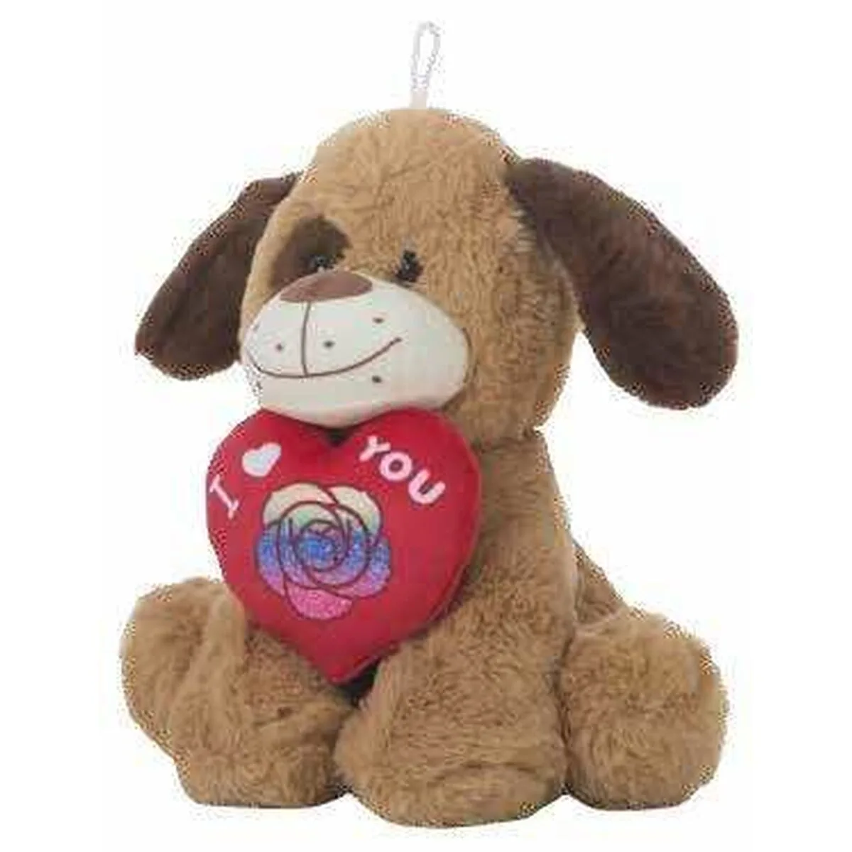 PELUCHE AMOUR CORAZÓN PERRO 25CM