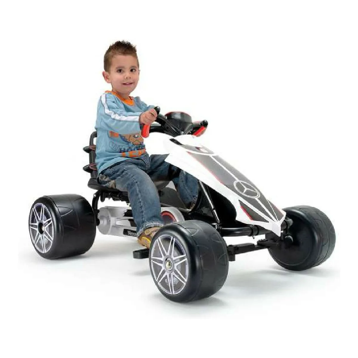 COCHE KART INJUSA 4122 BLANCO PEDALES 89 X 60 X 50 CM