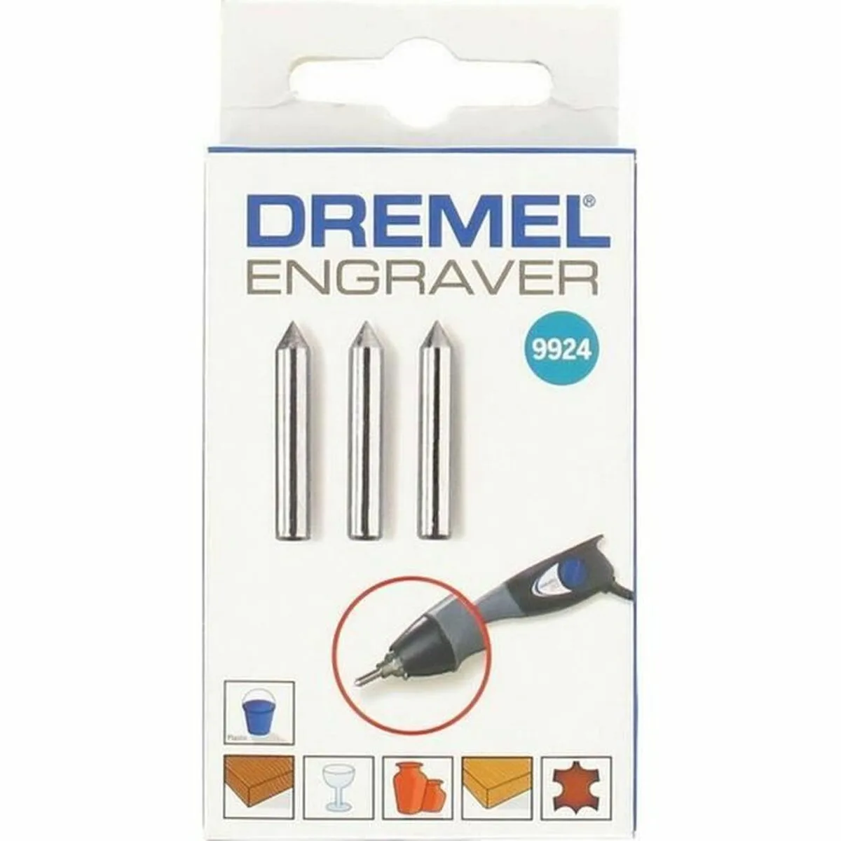SET DE FRESAS MULTIUSO DREMEL 9924 (3 UNIDADES)