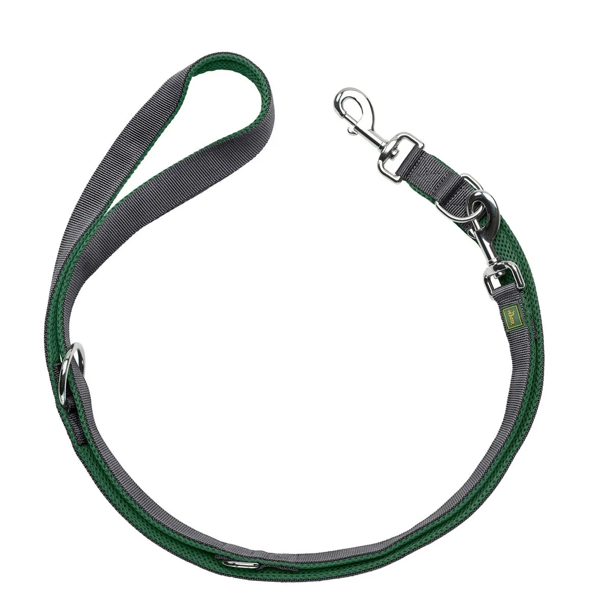 CORREA PARA PERRO HUNTER MALDON VERDE OSCURO 2 M AJUSTABLE