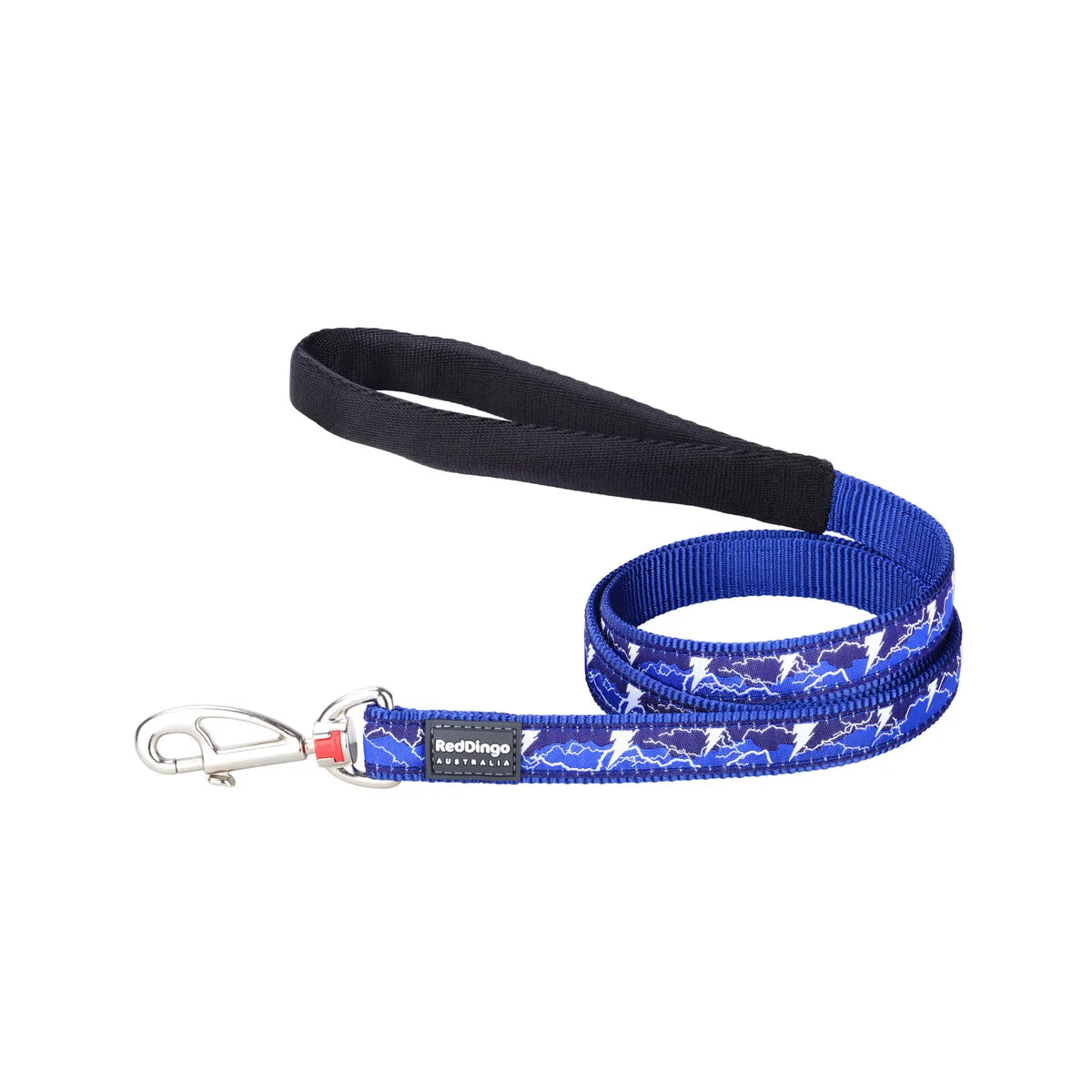 CORREA PARA PERRO RED DINGO STYLE LIGHTNING AZUL MARINO 2 X 120 CM