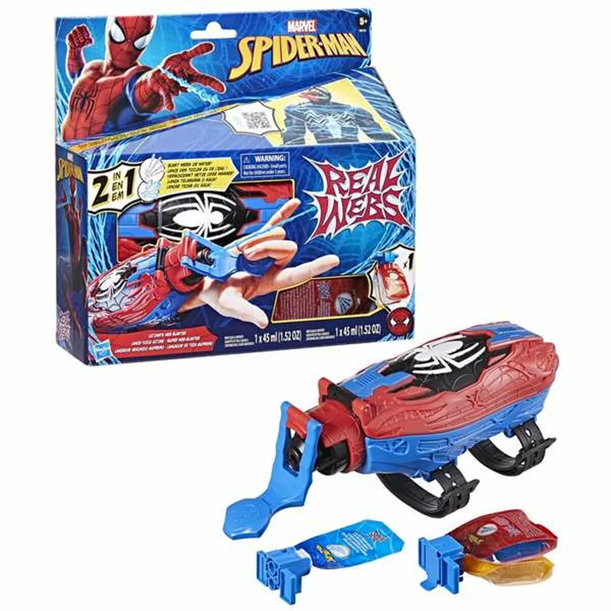 LANZADOR HASBRO REAL WEBS ULTIMATE WEB BLASTER