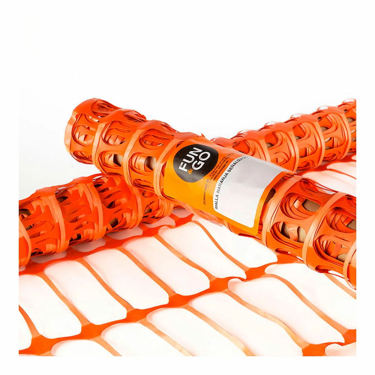 MALLA FUN&GO SEÑALIZACIÓN DE SEGURIDAD NARANJA POLIPROPILENO 1 X 50 M