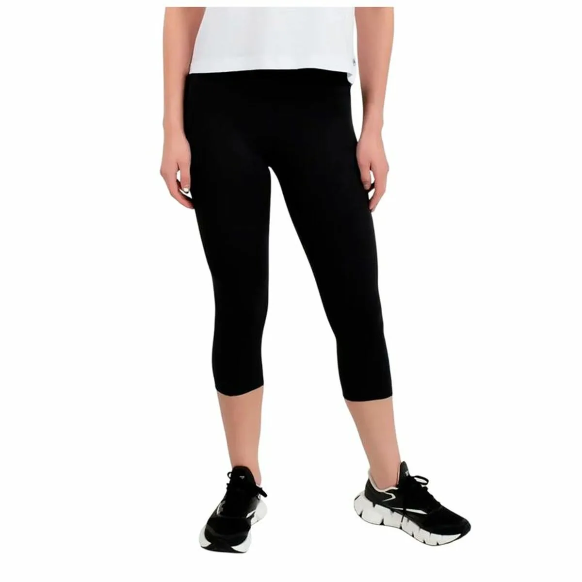MALLAS DEPORTIVAS DE MUJER REEBOK ID TRAIN CAPRI NEGRO