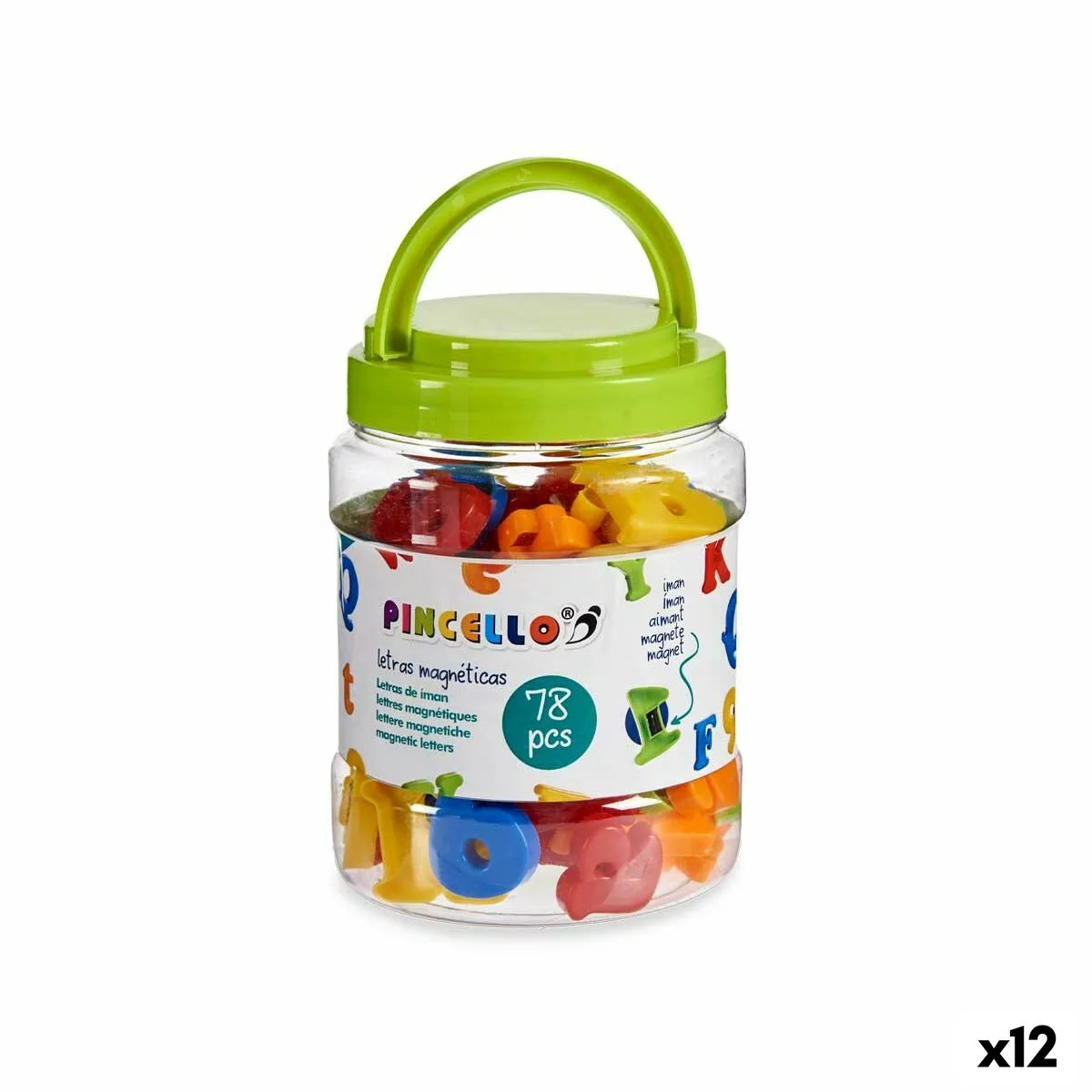 LETRAS PINCELLO MA7797-78 PLÁSTICO IMÁN MULTICOLOR