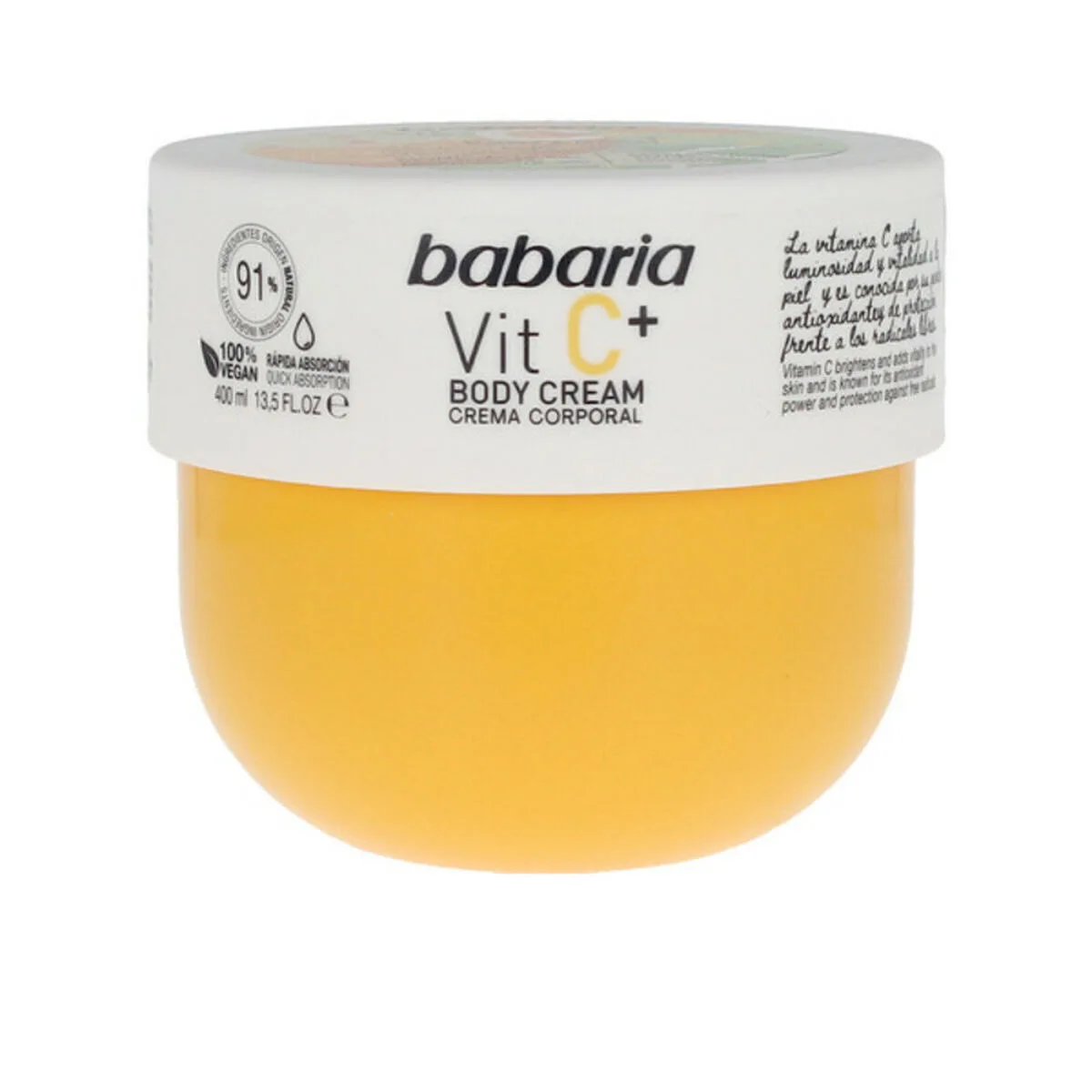 CREMA CORPORAL BABARIA VITAMIN C 400 ML