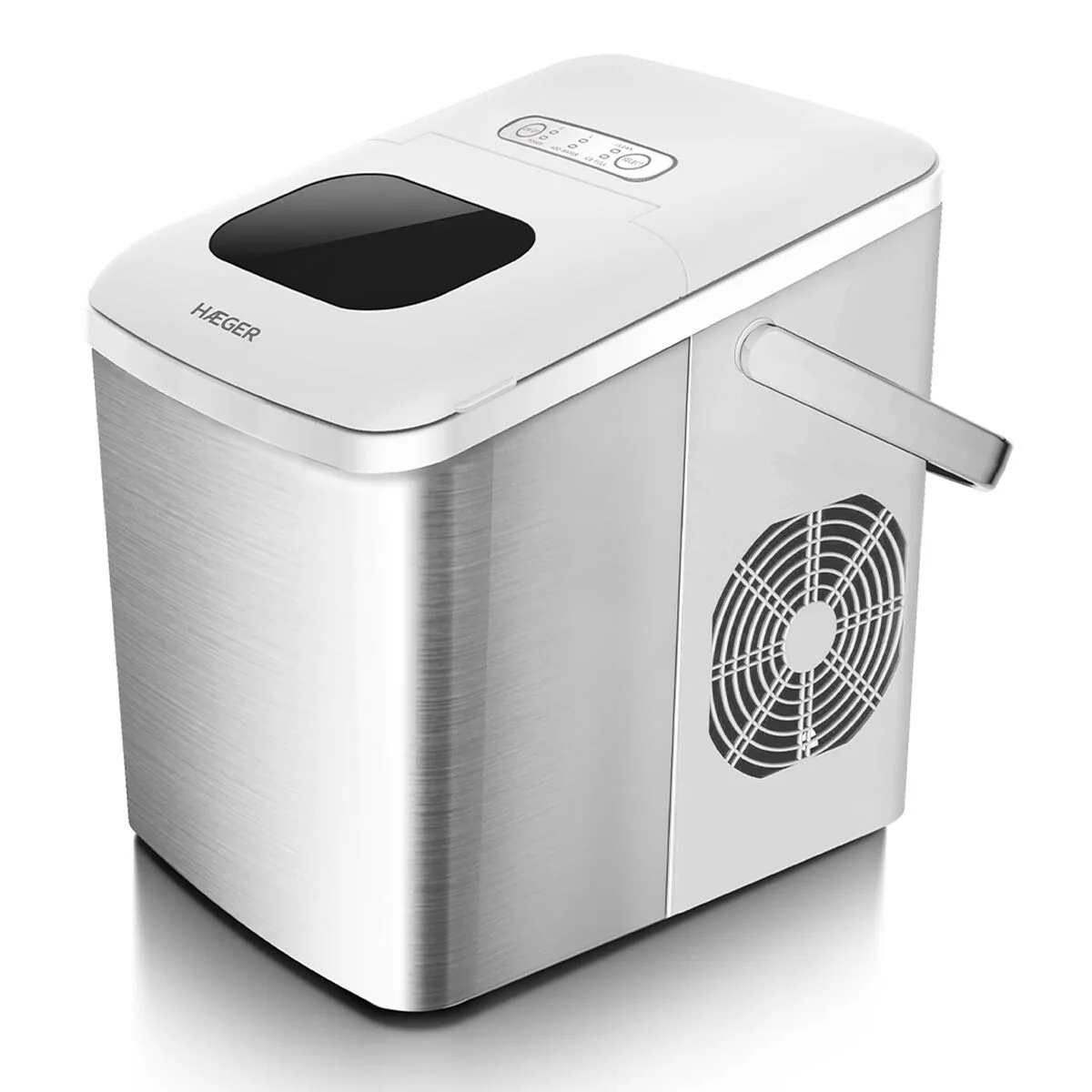 MÁQUINA DE HACER HIELO HAEGER IM-12S.005A ACERO 120 W 1,8 L 12 KG