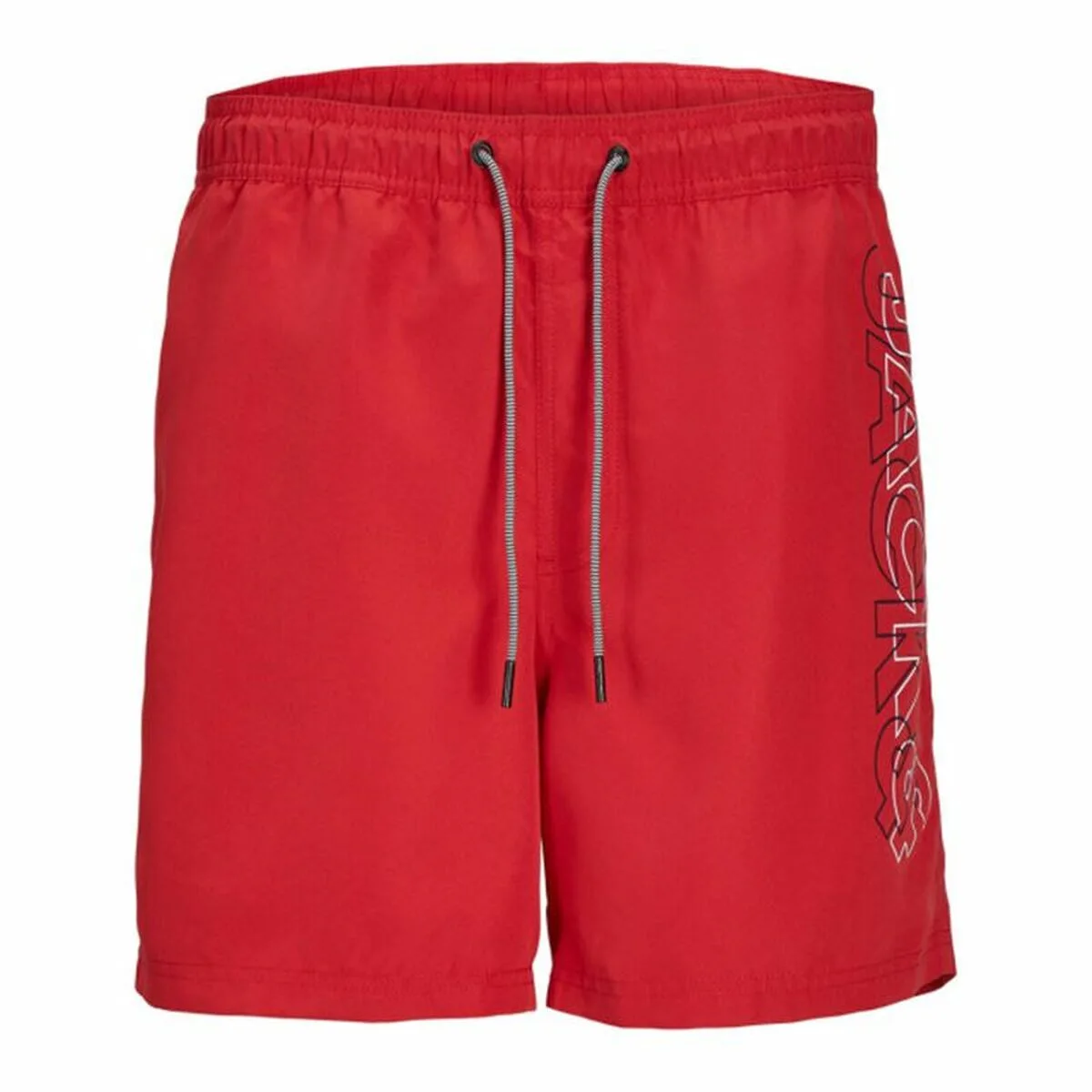 BAÑADOR INFANTIL JACK & JONES DOUBLE LOGO LY SN MNI  ROJO