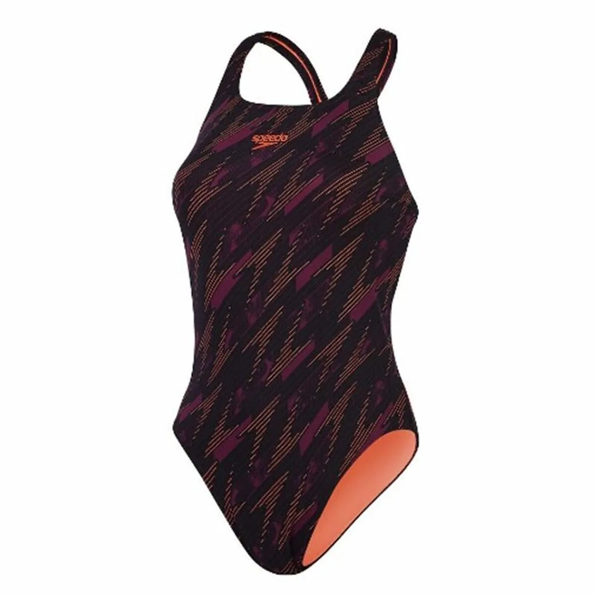 BAÑADOR MUJER SPEEDO HYPERBOOM ALLOVER NARANJA