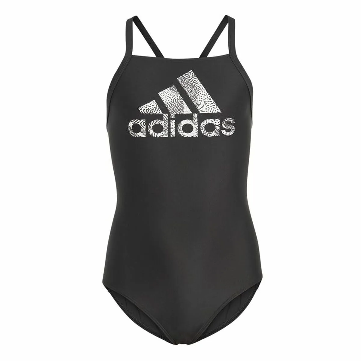 BAÑADOR NIÑA ADIDAS BIG LOGO NEGRO