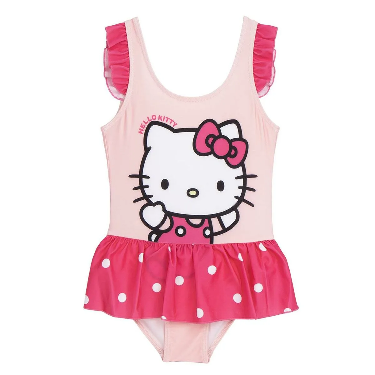BAÑADOR NIÑA HELLO KITTY ROSA CLARO