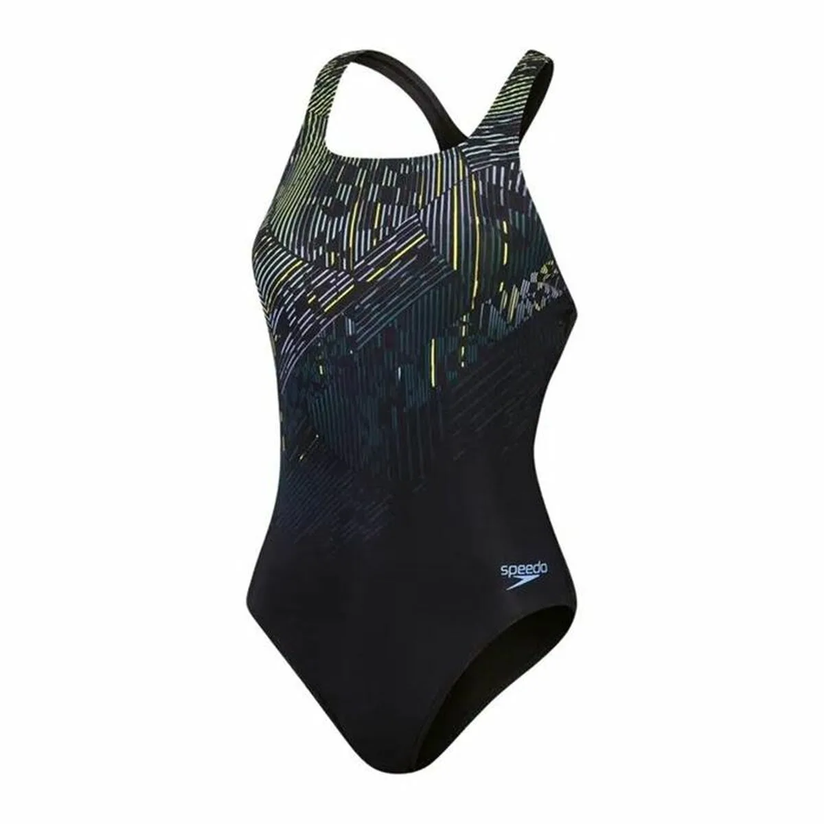 BAÑADOR NIÑA SPEEDO DIGITAL PRINTED MEDALIST NEGRO