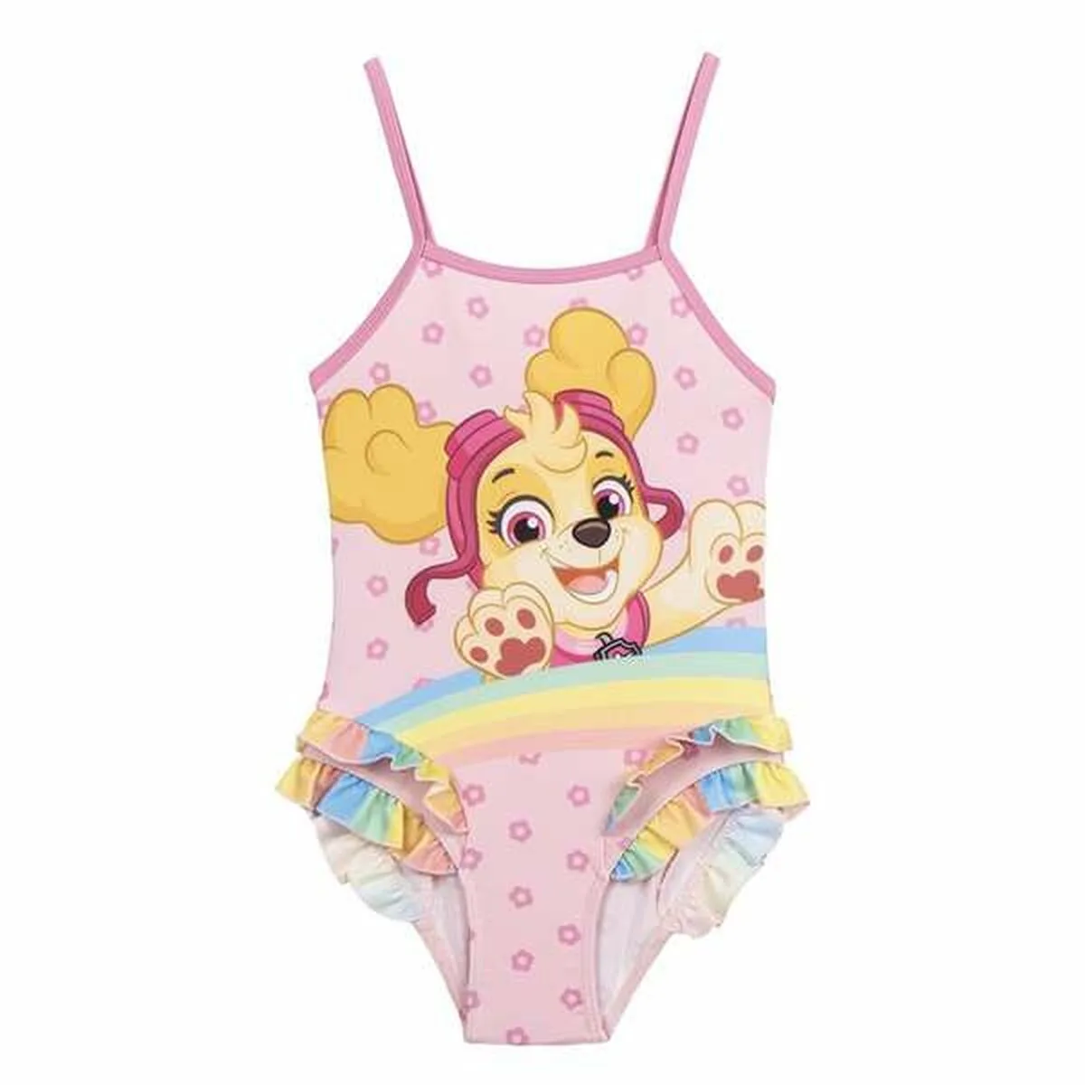 BAÑADOR NIÑA THE PAW PATROL ROSA CLARO