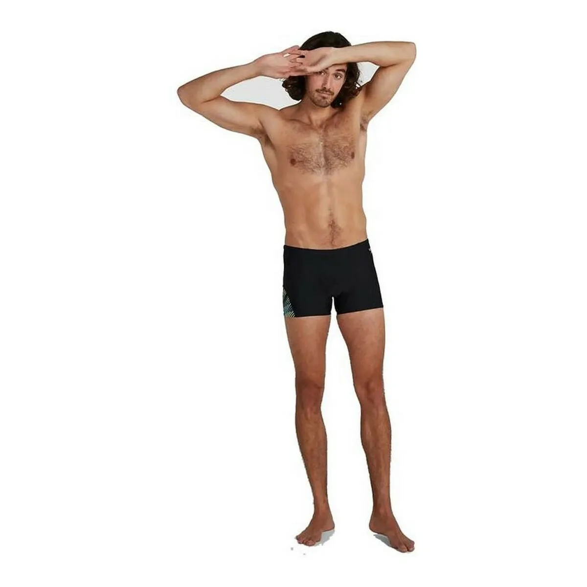 BAÑADOR HOMBRE SPEEDO ALLOVER V-CUT AQUASHORT NEGRO