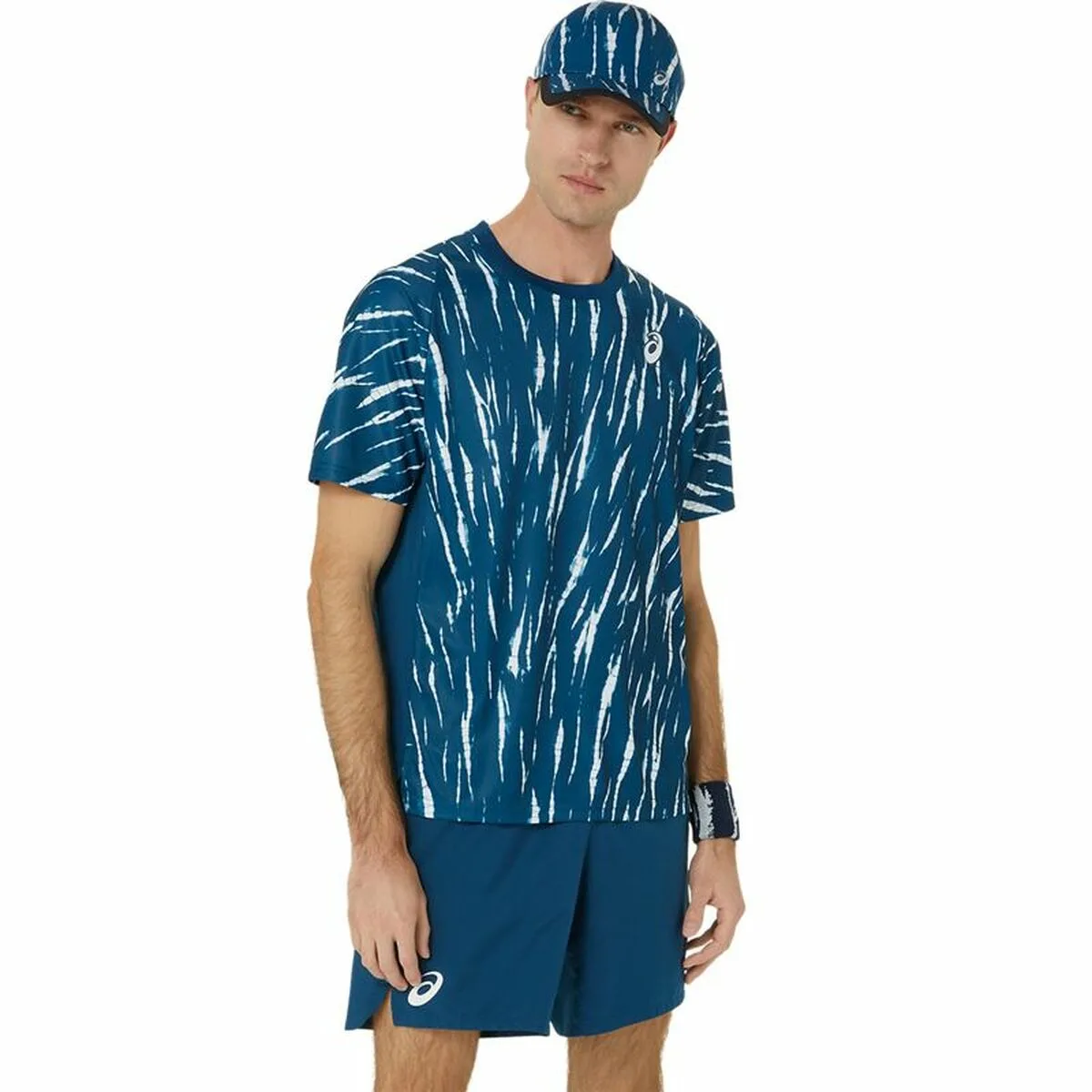 CAMISETA DEPORTIVA DE MANGA CORTA ASICS GAME SS TOP AZUL TENIS