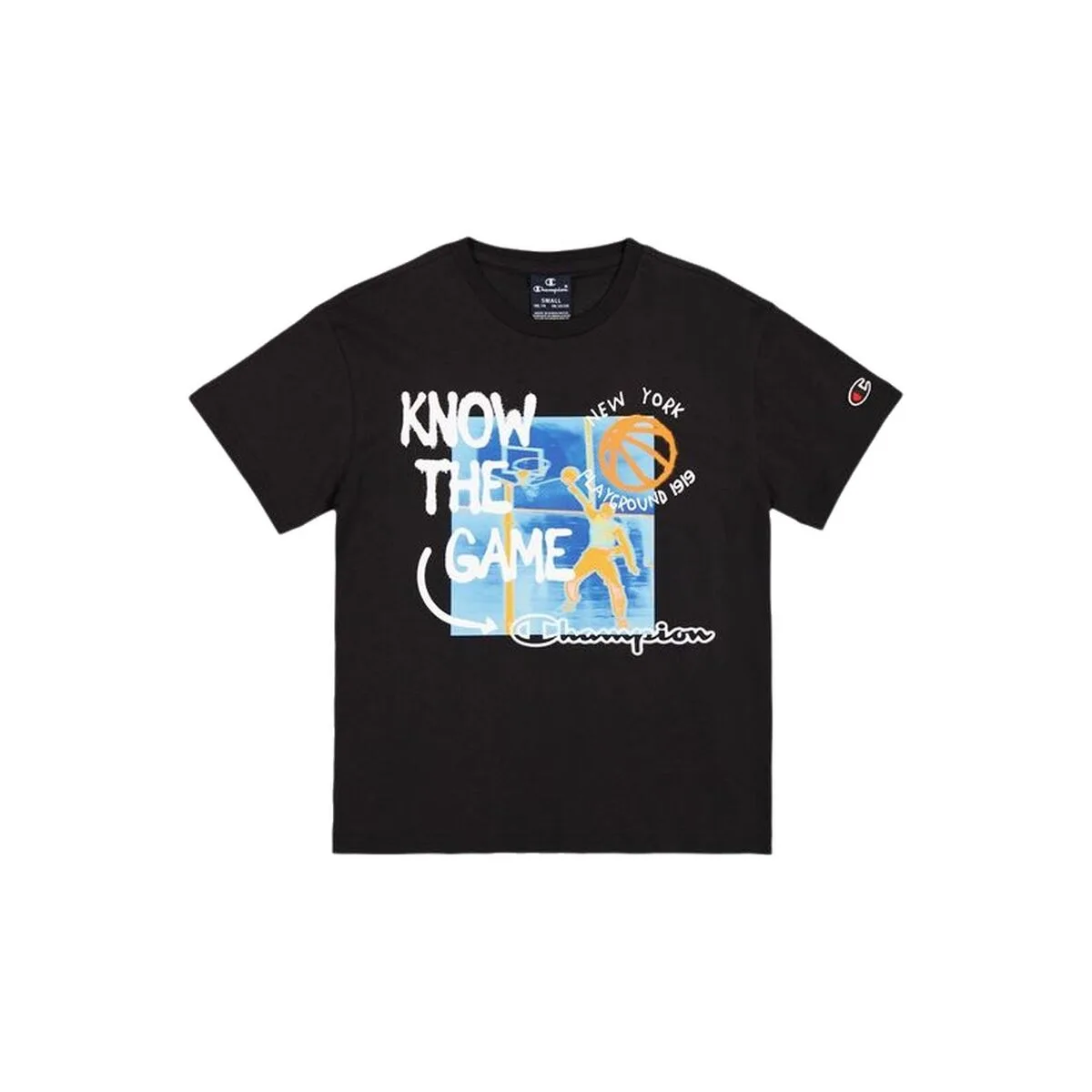 CAMISETA DEPORTIVA DE MANGA CORTA CHAMPION NEGRO