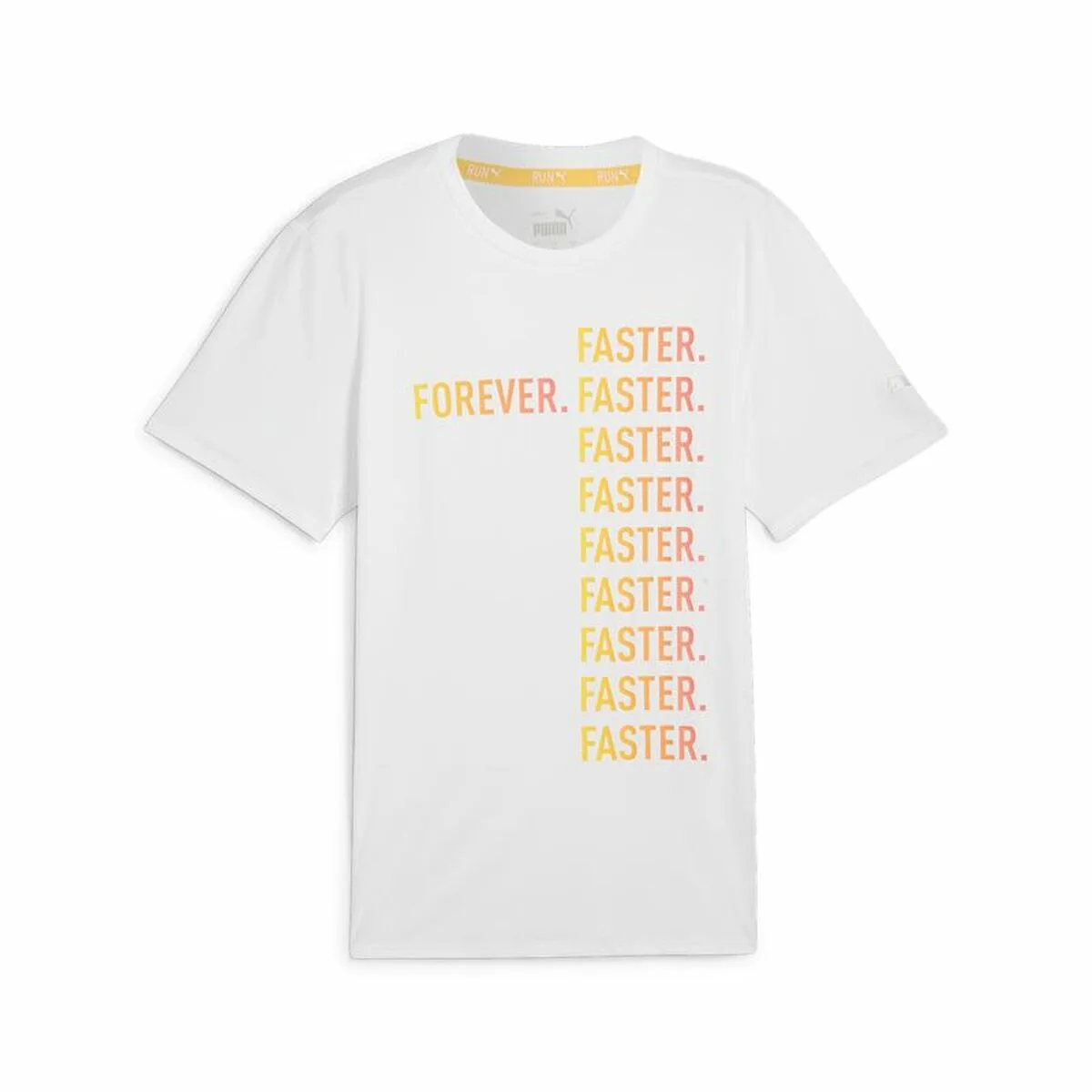 CAMISETA DEPORTIVA DE MANGA CORTA PUMA RUN FAVORITES FOREVER FASTER BLANCO