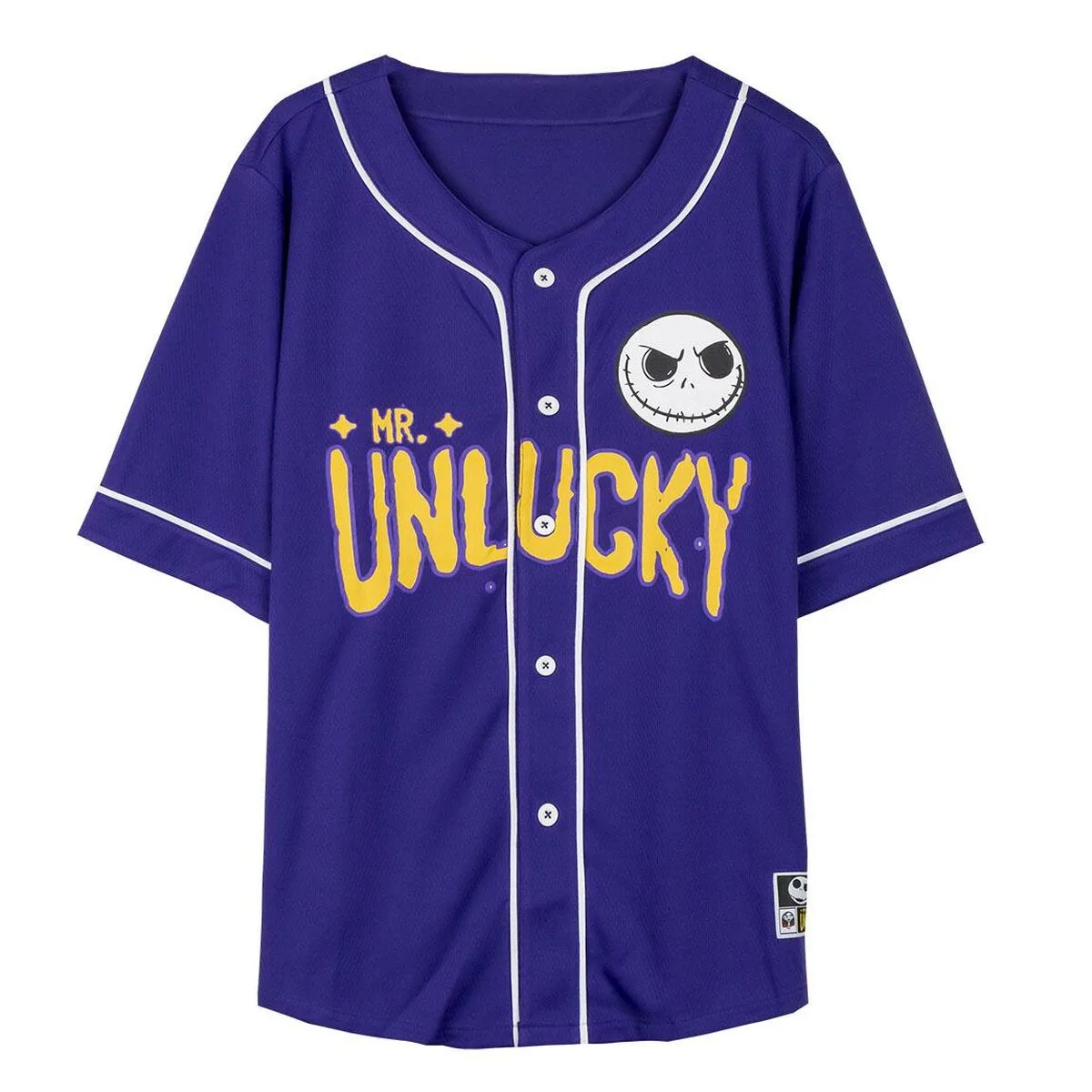 CAMISETA DEPORTIVA DE MANGA CORTA THE NIGHTMARE BEFORE CHRISTMAS BASEBALL UNISEX