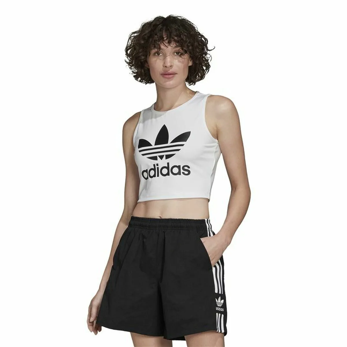 CAMISETA PARA MUJER SIN MANGAS ADIDAS TANK  BLANCO