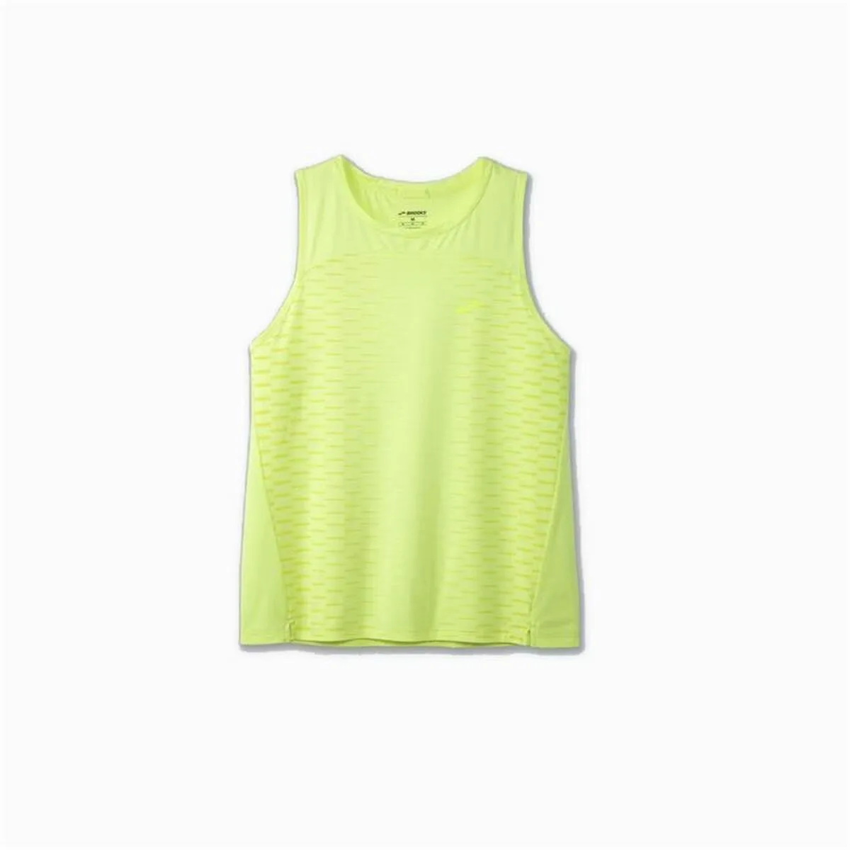 CAMISETA PARA MUJER SIN MANGAS BROOKS SPRINT FREE 2.0 AMARILLO