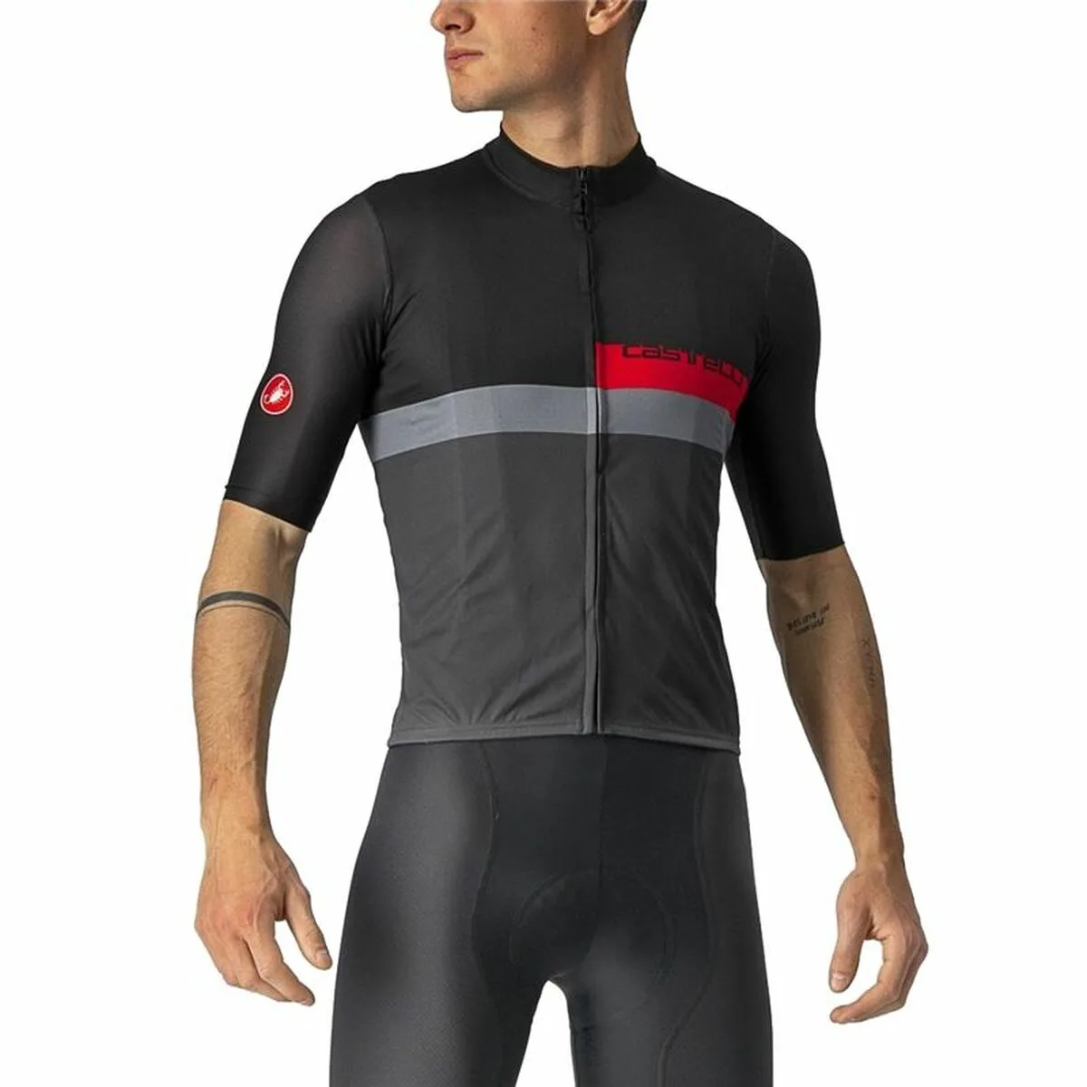 MAILLOT DE CICLISMO CASTELLI A BLOCCO NEGRO