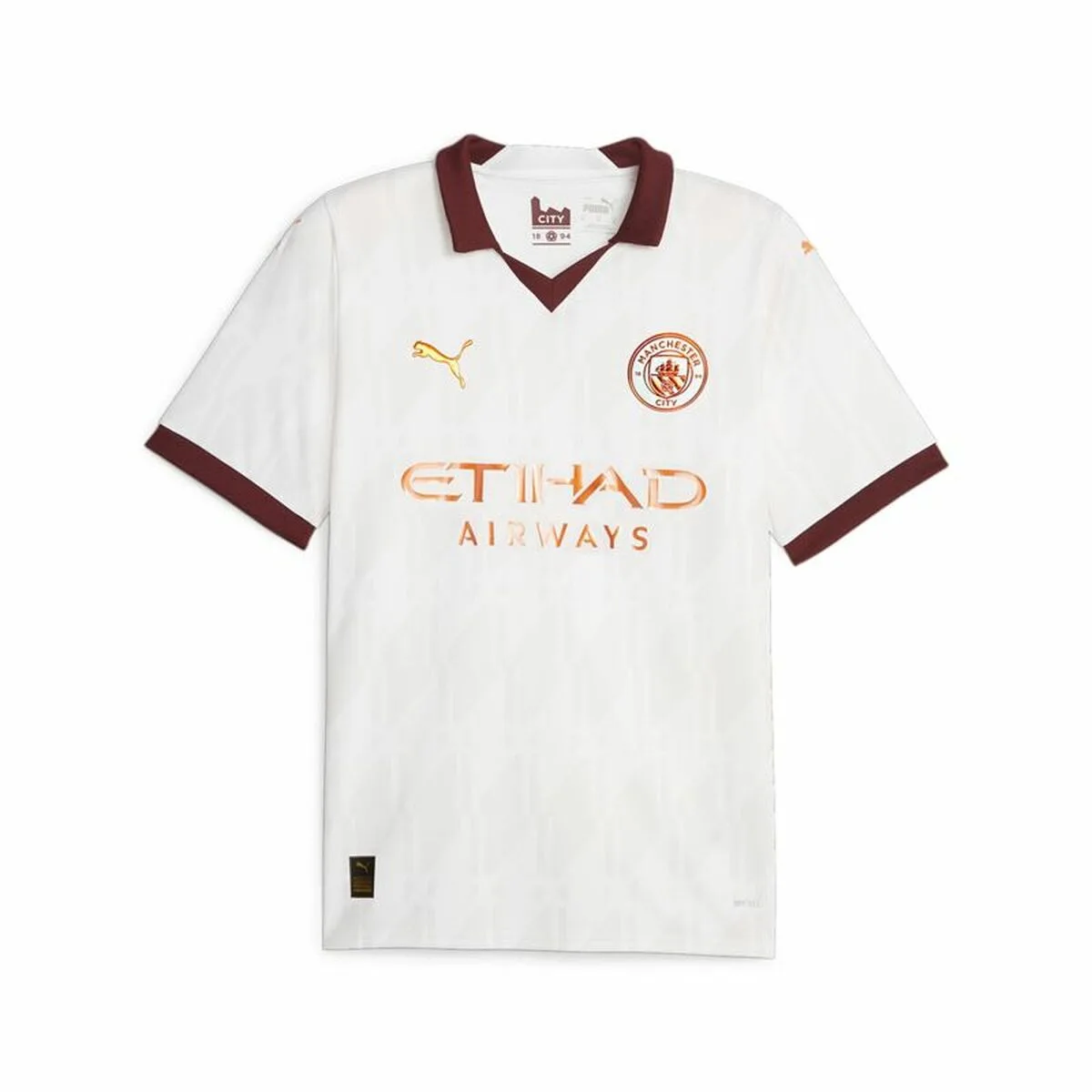 CAMISETA DE FÚTBOL DE MANGA CORTA HOMBRE PUMA  MANCHESTER CITY AWAY BLANCO