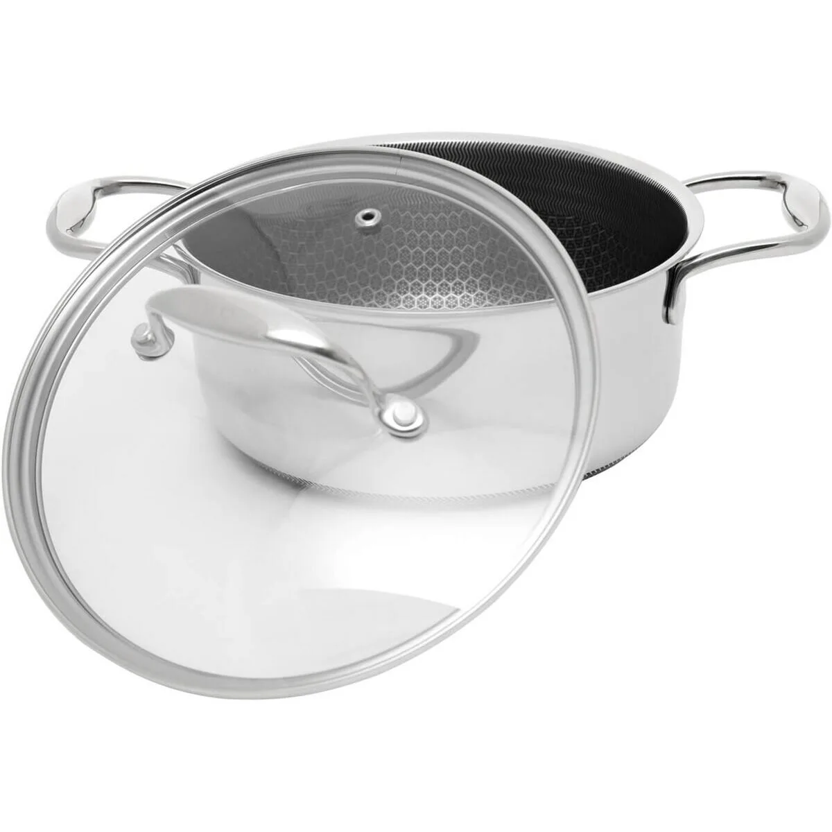 OLLA CON TAPA KOHERSEN 71103 PLATEADO ACERO INOXIDABLE ALUMINIO Ø 20 CM 2,8 L