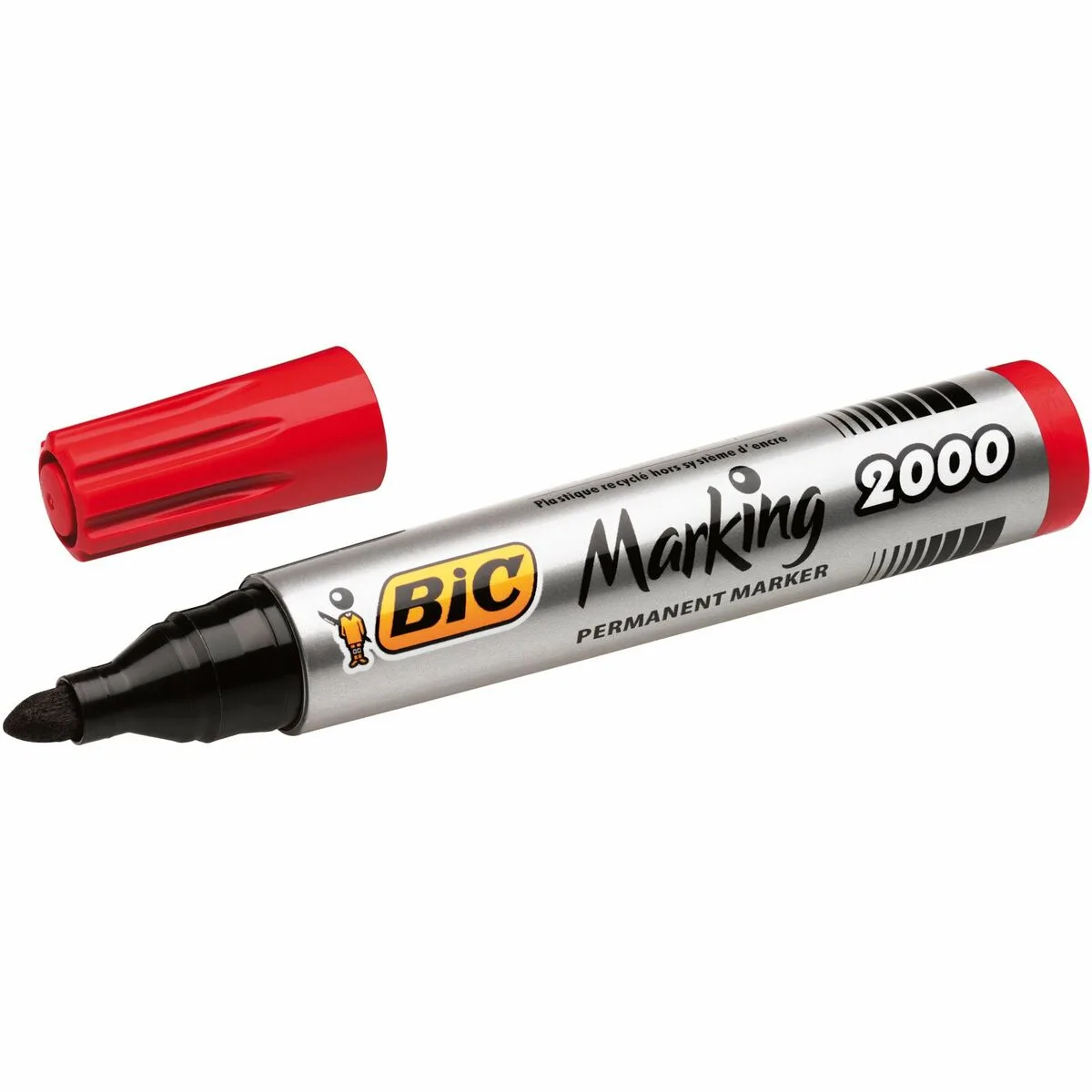 ROTULADOR PERMANENTE BIC MARKING 2000 ROJO 12 PIEZAS