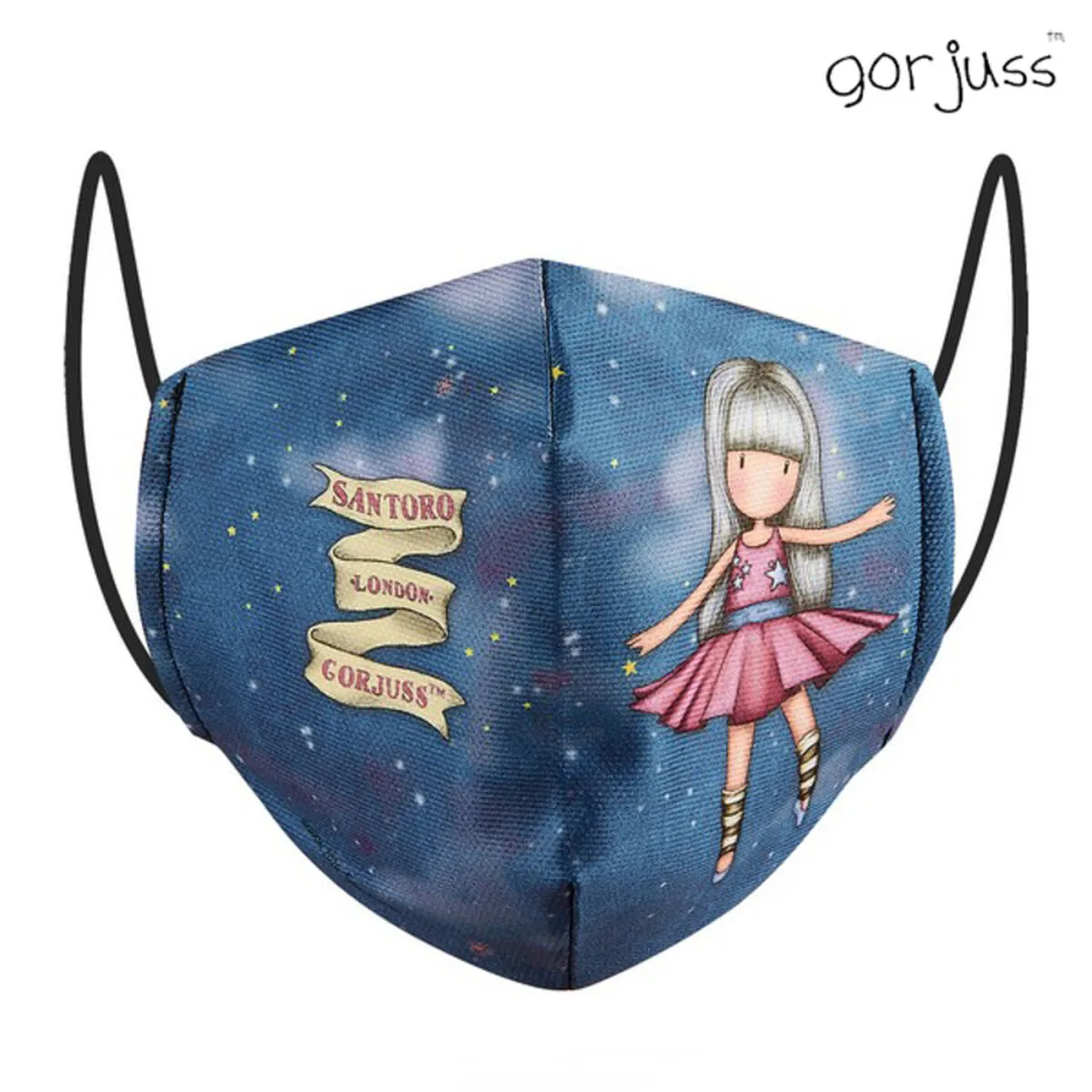 MASCARILLA HIGIÉNICA DE TELA REUTILIZABLE GORJUSS AZUL