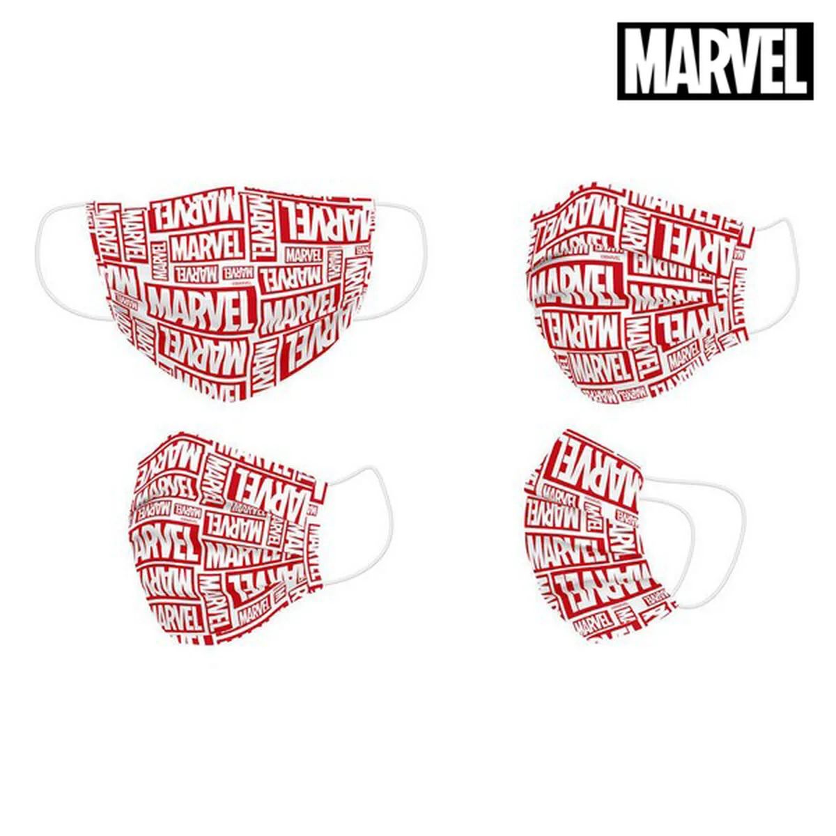 MASCARILLA HIGIÉNICA MARVEL INFANTIL ROJO