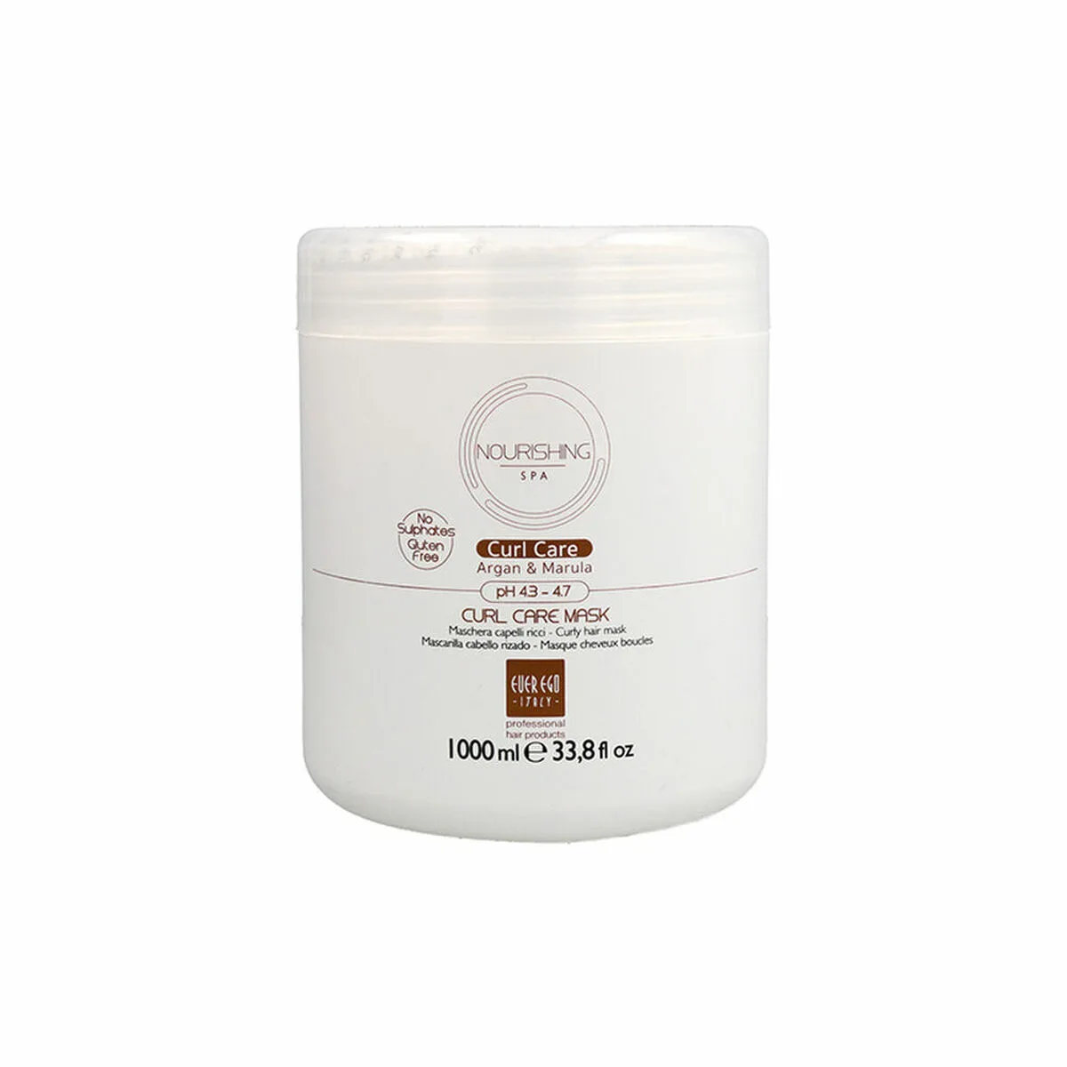 MASCARILLA CAPILAR EVEREGO NOURISHING SPA CURL CARE CABELLO RIZADO (1000 ML)