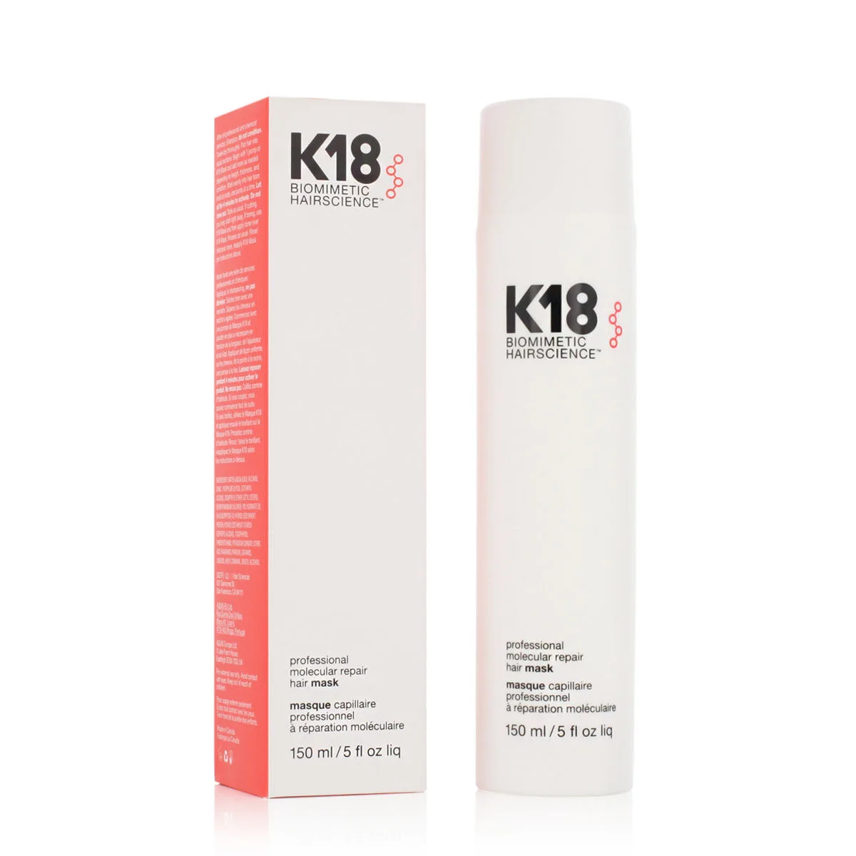 MASCARILLA CAPILAR REPARADORA K18 BIOMIMETIC HAIRSCIENCE 150 ML