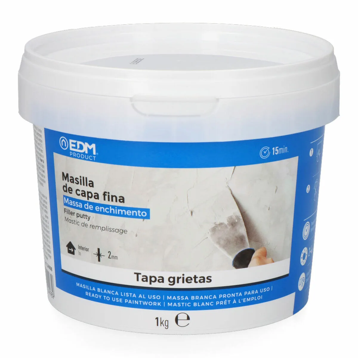 MASILLA EDM 24998 BLANCO 1 KG LISTO PARA USAR