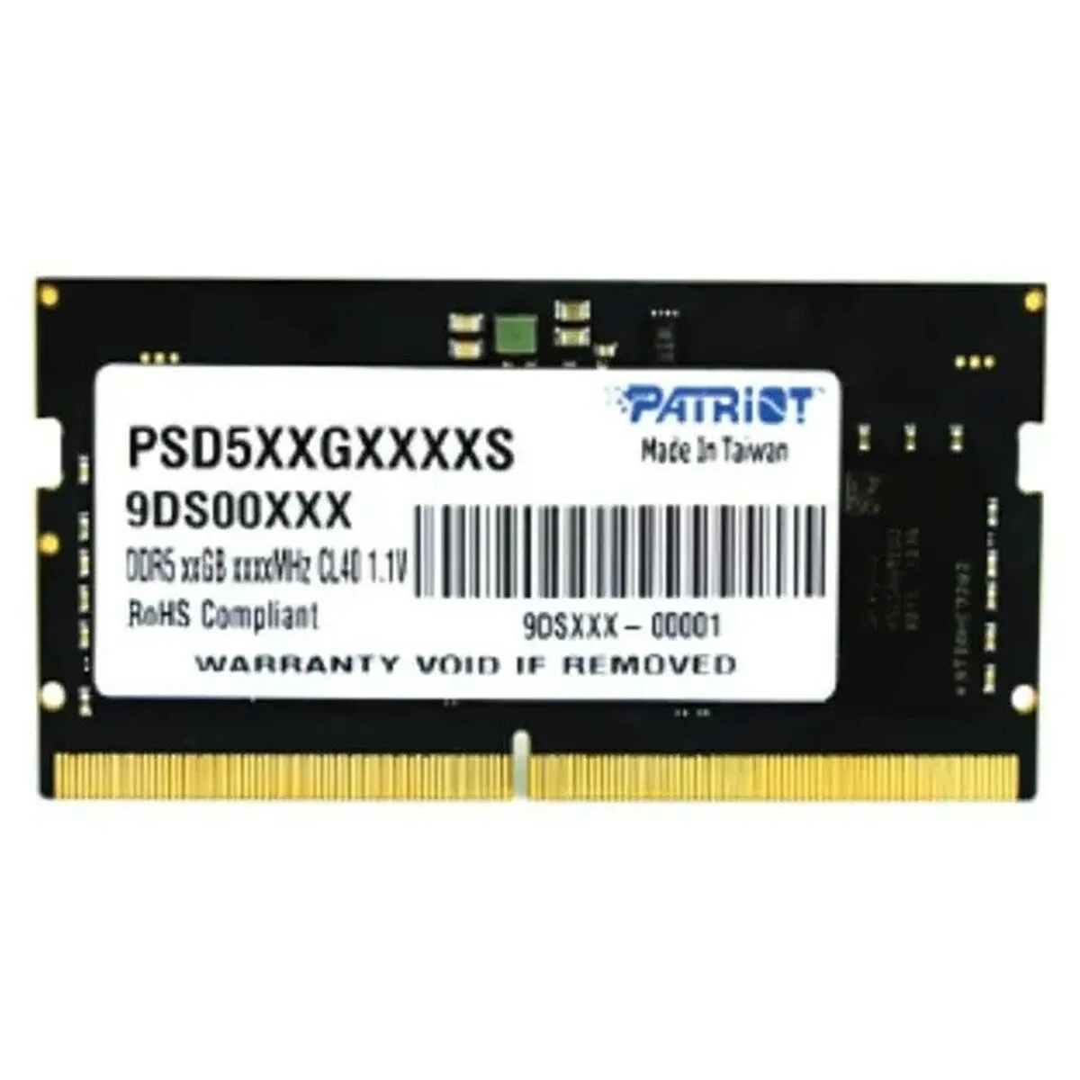 MEMORIA RAM PATRIOT MEMORY 7D5A48BC80K00200PT 32 GB 4800 MHZ CL40