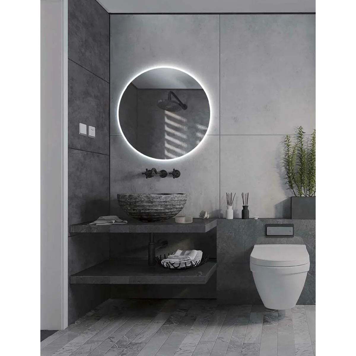 ESPEJO DE BAÑO CON LUZ LED LEDIMEX LOND004-60 ESPEJO