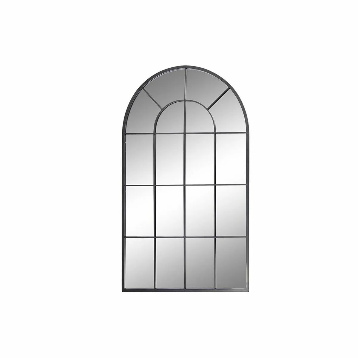 ESPEJO DE PARED DKD HOME DECOR NEGRO CRISTAL HIERRO ESPEJO VENTANA 70 X 2,5 X 120 CM 70 X 1,8 X 120 CM