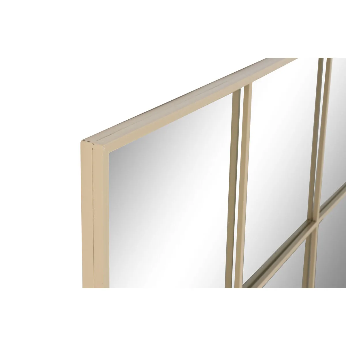 ESPEJO DE PARED HOME ESPRIT BEIGE VENTANA SCANDI 122 X 2 X 122 CM